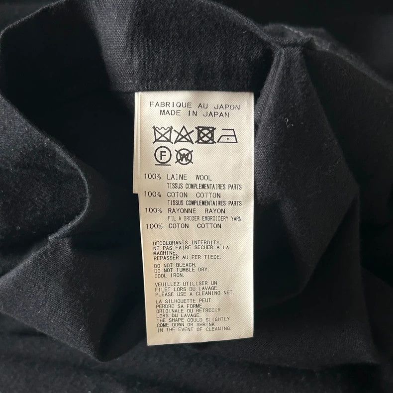 Yohji Yamamoto Yohji Yamamoto size 3 20 aw knife cut triple blazer 2502-N Size 36S - 6 Thumbnail