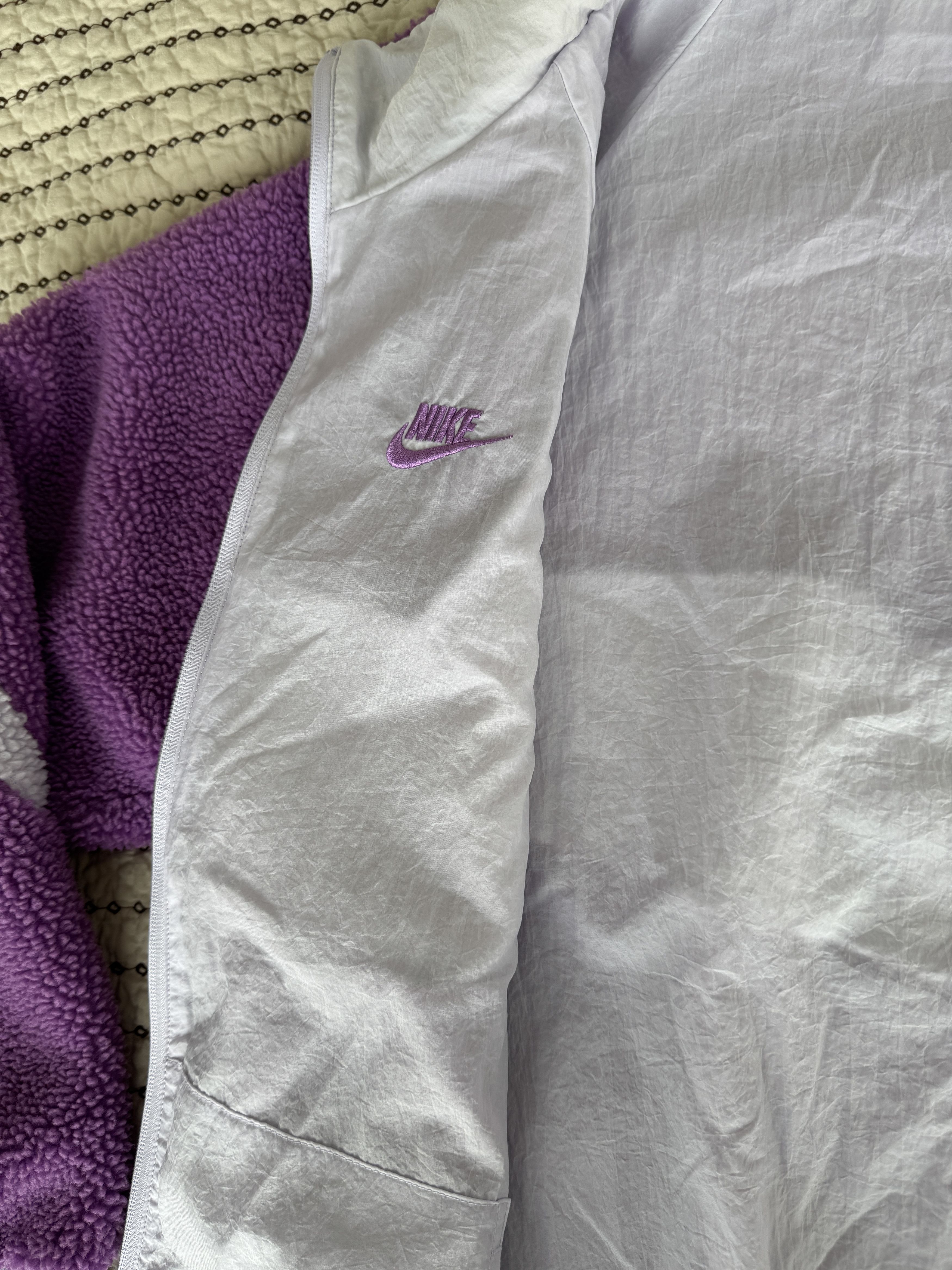 Nike VINTAGE NIKE REVERSIBLE BOA FLEECE JACKET FUSCHIA PURPLE MED Size US M / EU 48-50 / 2 - 8 Thumbnail