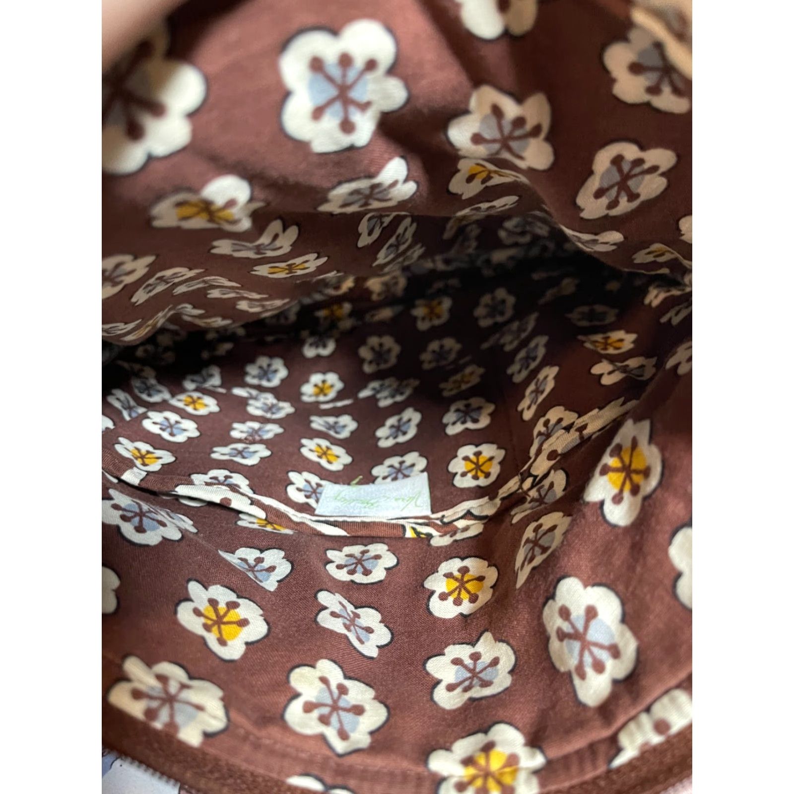 Vera Bradley Vera Bradley Purse Brown Floral Colorful Pattern Large Exterior Brown Purse Size ONE SIZE - 5 Thumbnail