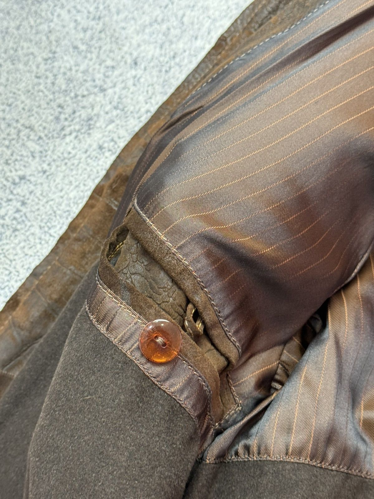 Leather Vintage Cowboy Avant Garde Y2K Brown Crazy Leather Jacket Size US L / EU 52-54 / 3 - 21 Thumbnail