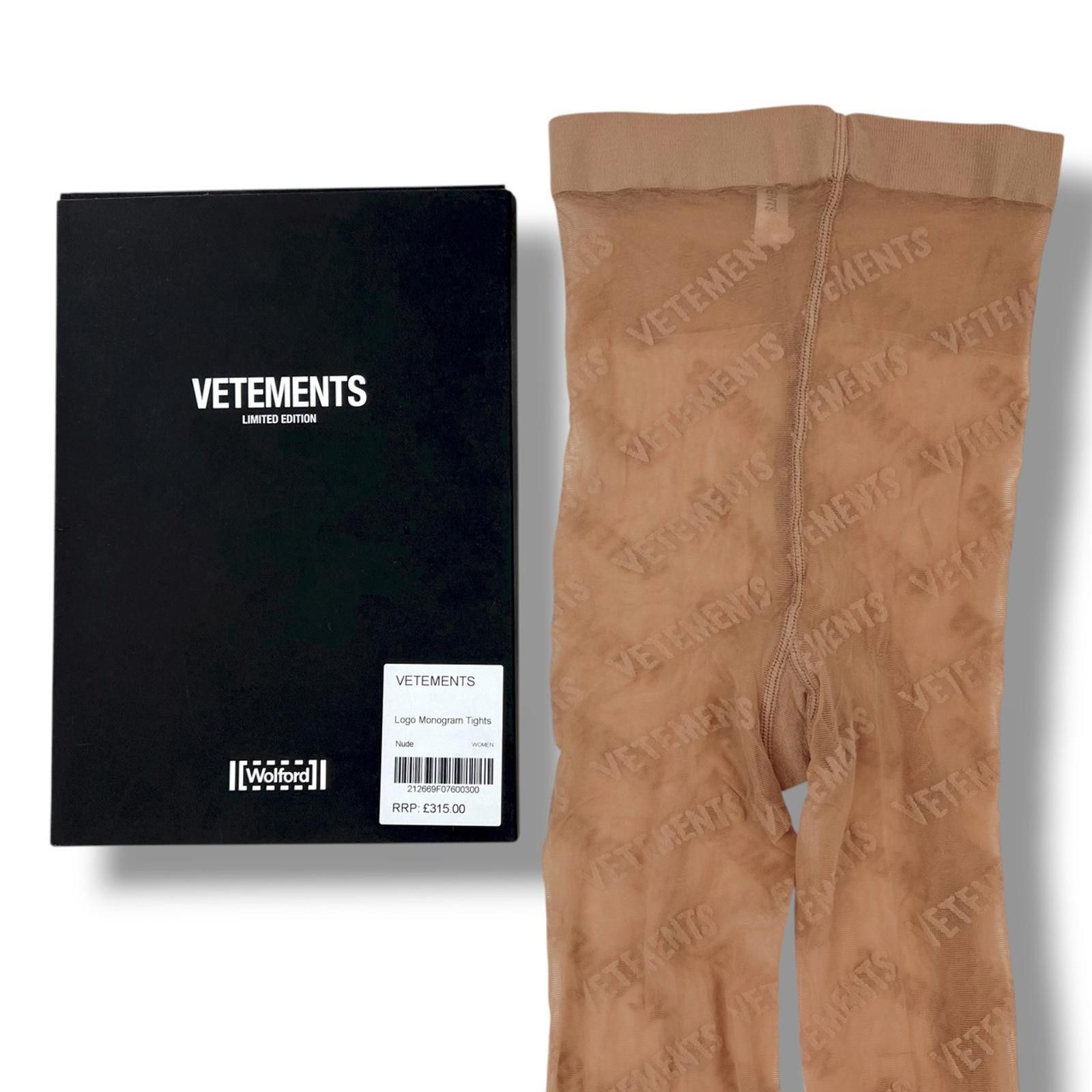 Vetements Vetements Logo Monogram Nude Tights Size ONE SIZE - 2 Thumbnail