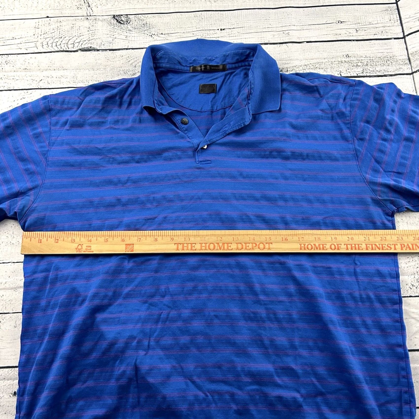 Nike Nike Tiger Woods Short Sleeve Striped Golf Polo Shirt Men's L Blue Size US L / EU 52-54 / 3 - 4 Thumbnail