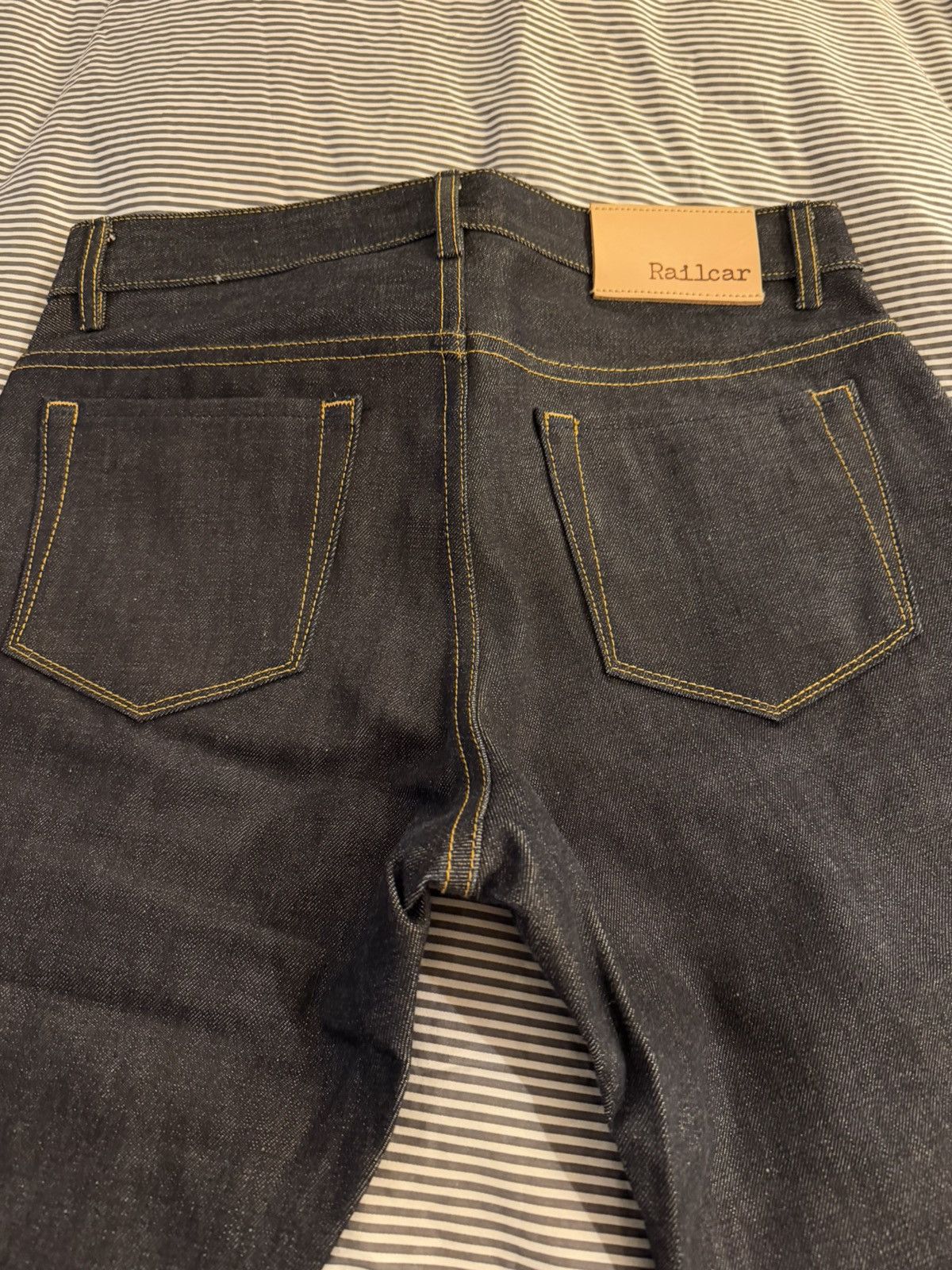 Railcar raw denim