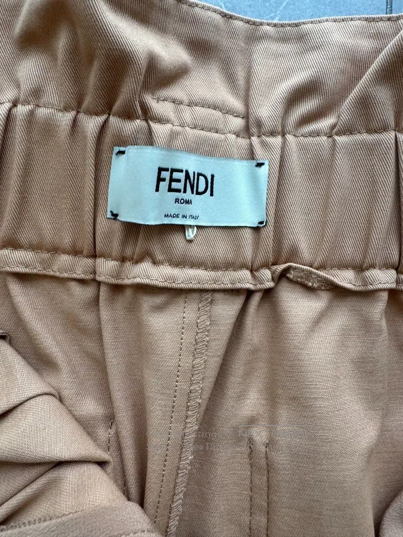 Fendi Fendi Khaki Color Flower Bud Casual Pants Size 24" / US 00 / IT 34 - 6 Thumbnail