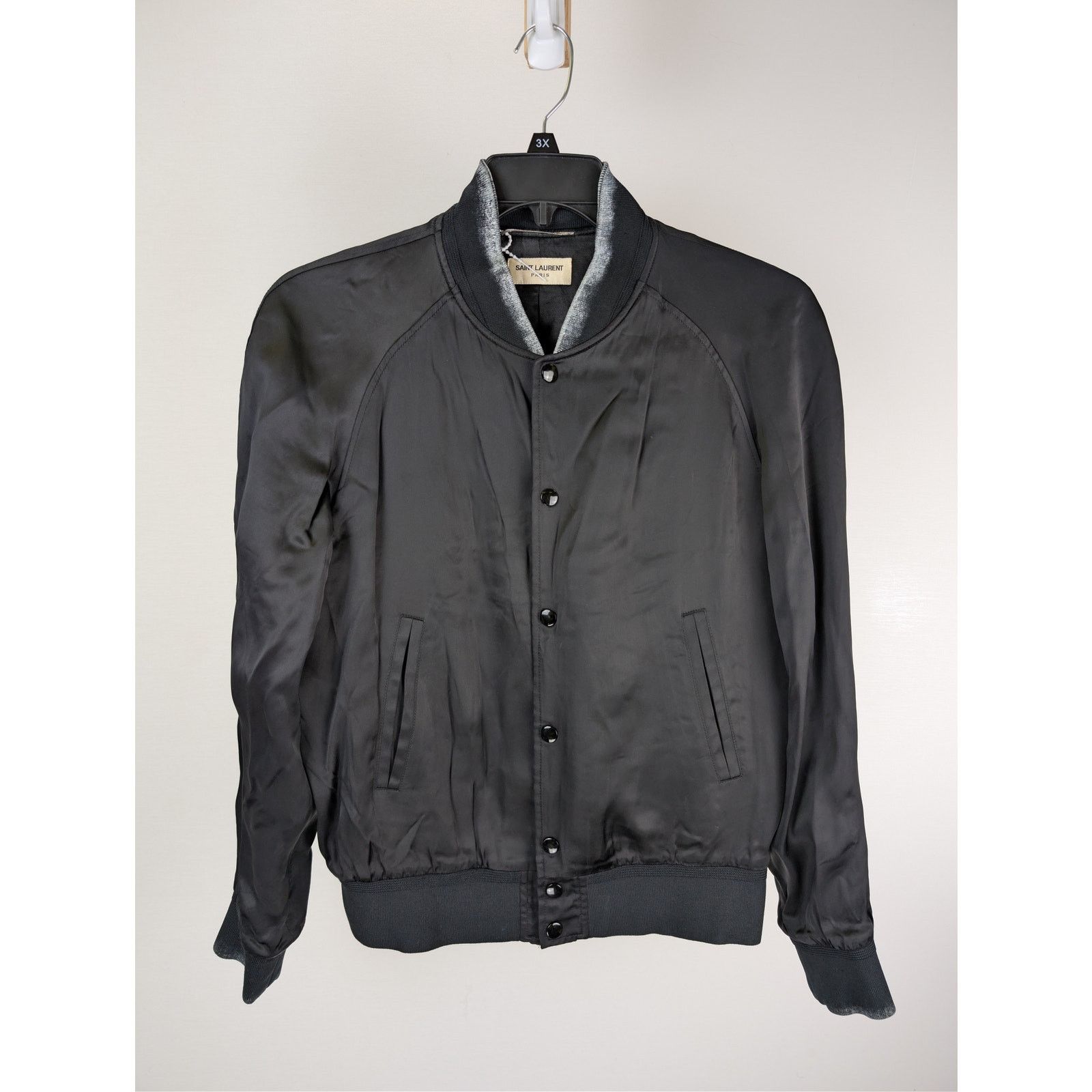 Saint Laurent Paris o1rshd1 CC20 "Moonlight on the Water" teddy jacket in black Size US M / EU 48-50 / 2 - 3 Thumbnail