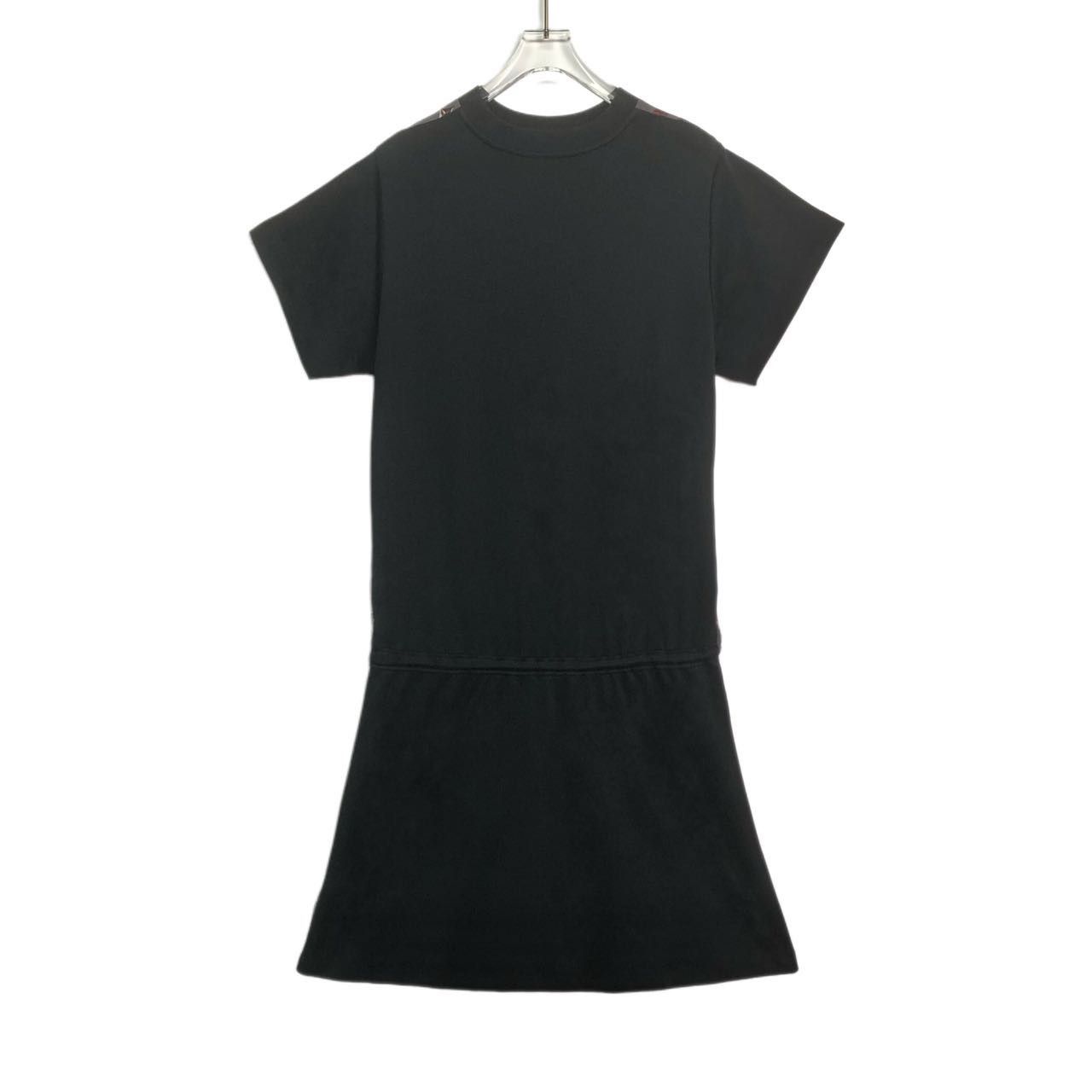 Louis Vuitton Louis Vuitton Logo Print Crew Neck Short Sleeve Dress K26WX Size S / US 4 / IT 40 - 2 Thumbnail