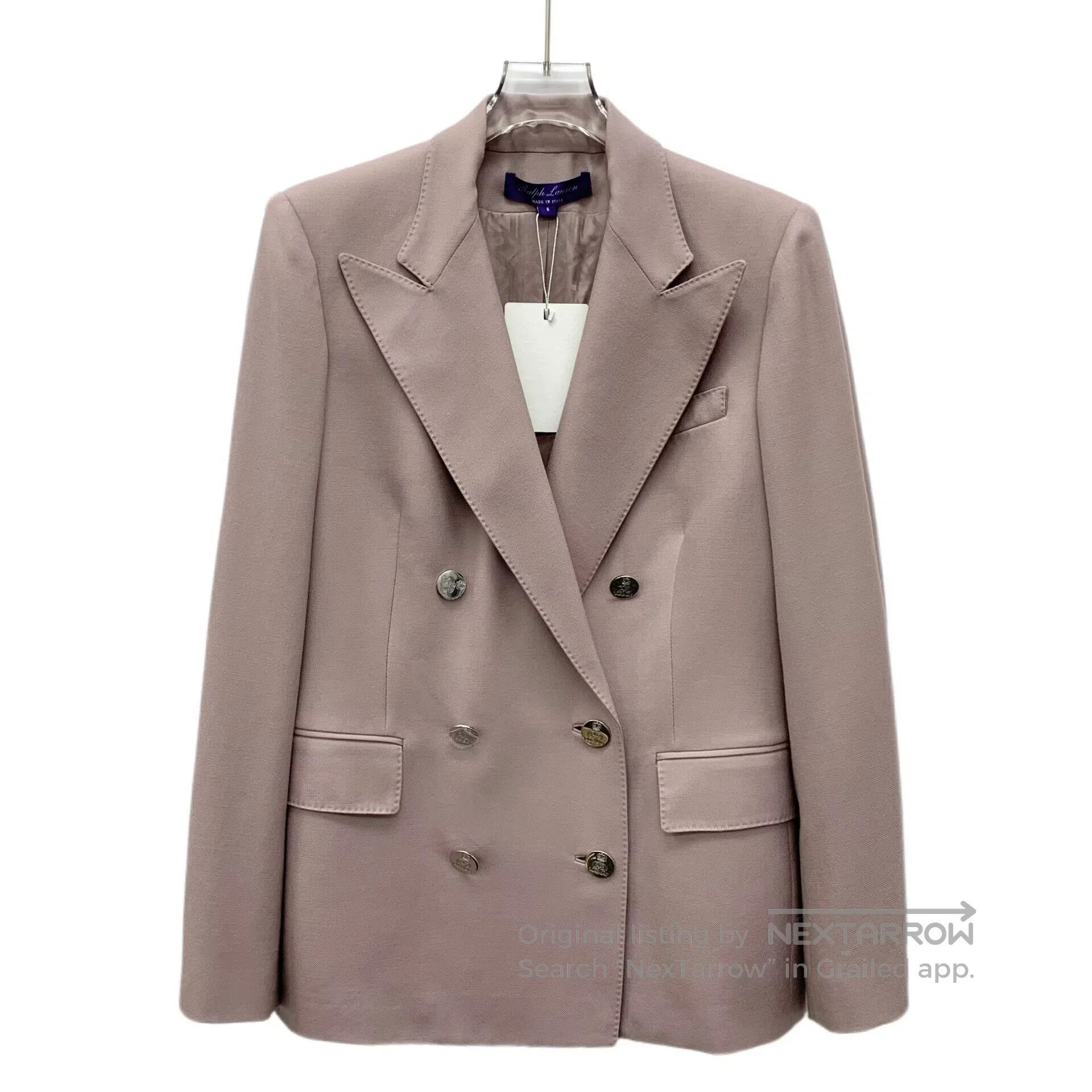 Polo Ralph Lauren Ralph Lauren Pink Cashmere Lapel Double-breasted Long Slee Size US XL / EU 56 / 4 - 1 Thumbnail