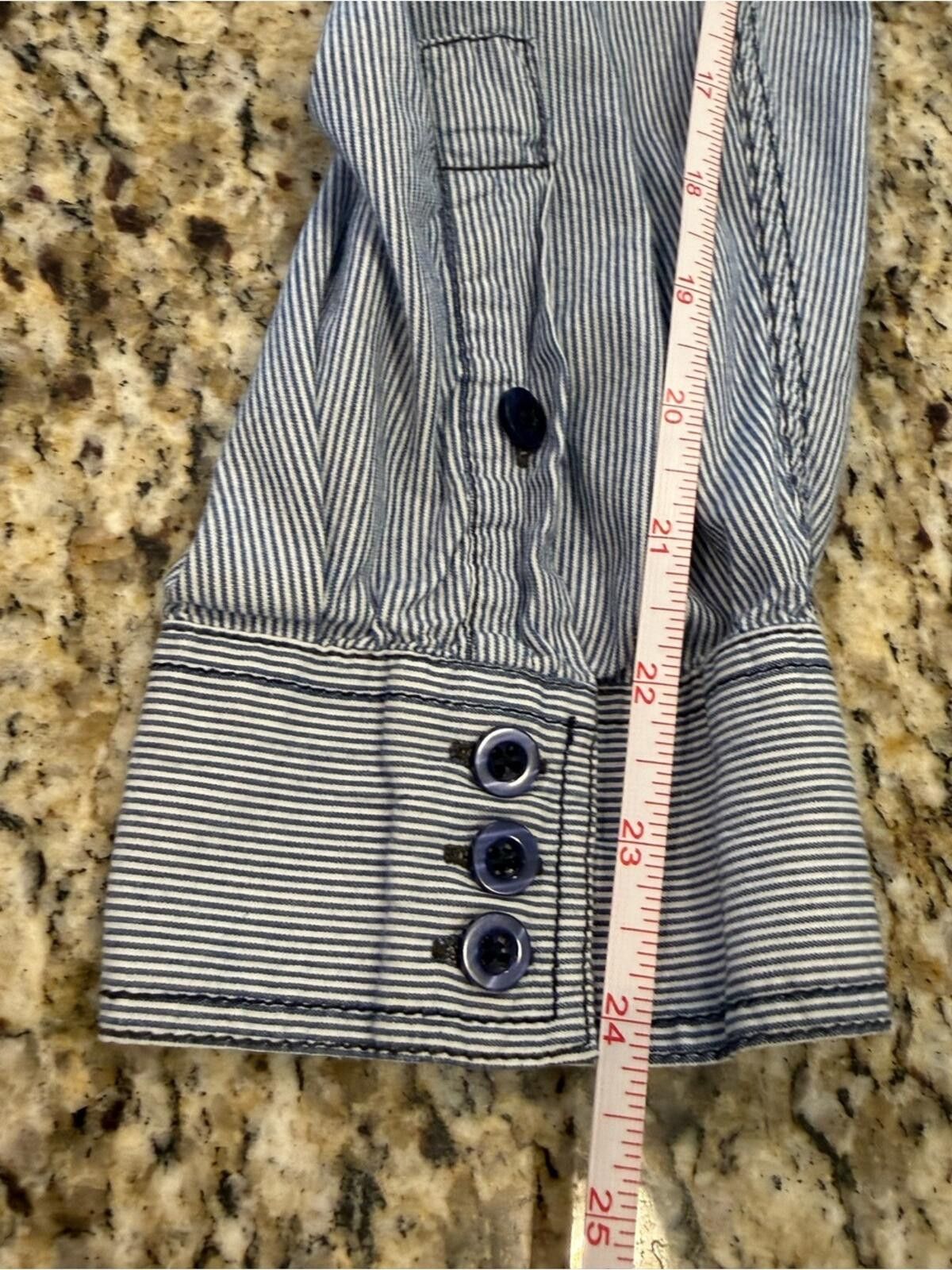Eighty Eight Eighty Eight Platinum button up blue white striped SZ XXL Size US XXL / EU 58 / 5 - 10 Thumbnail