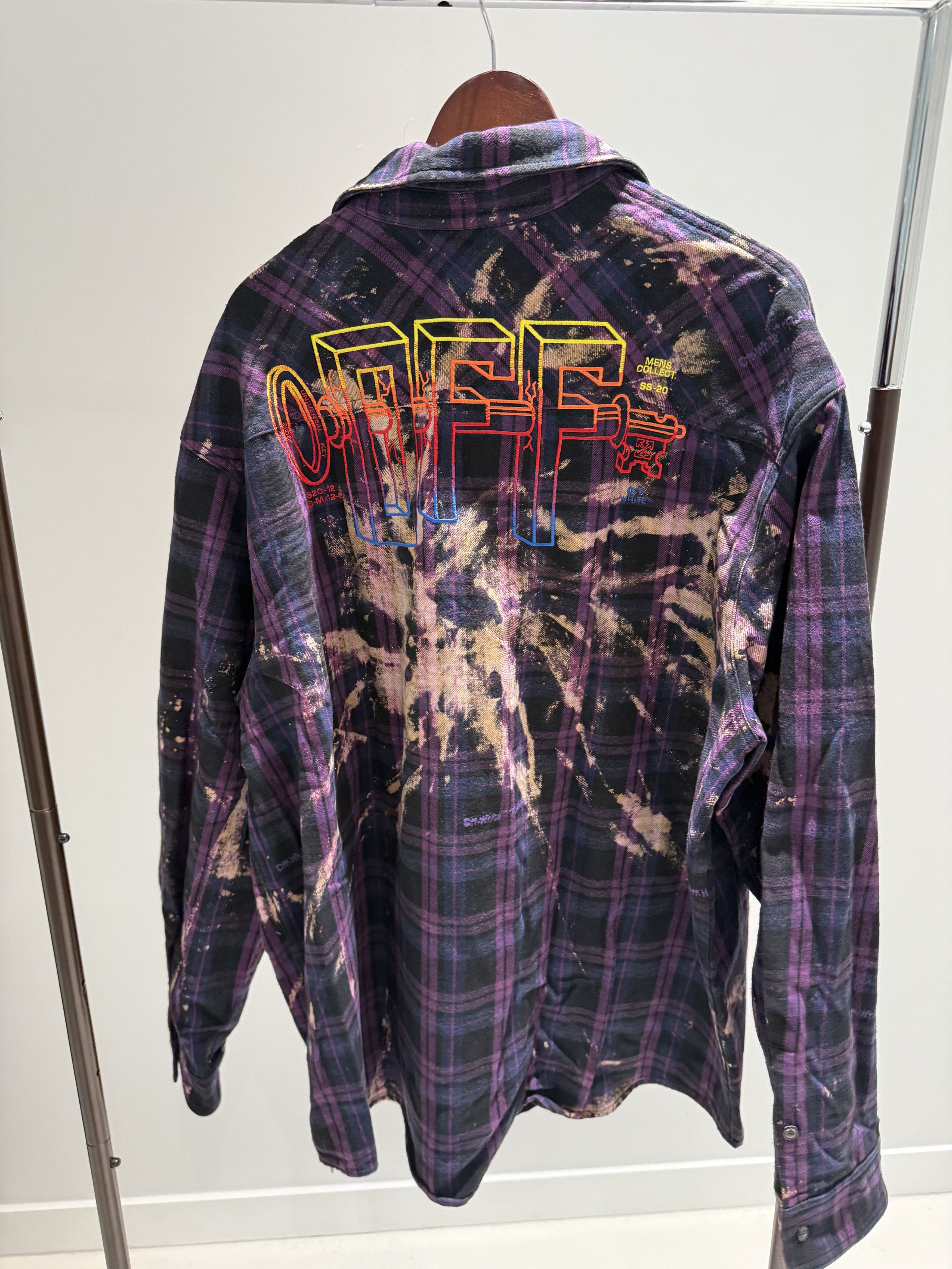 Off-White Off-White flannel crystal kiss checkered shirt Size US XL / EU 56 / 4 - 5 Thumbnail