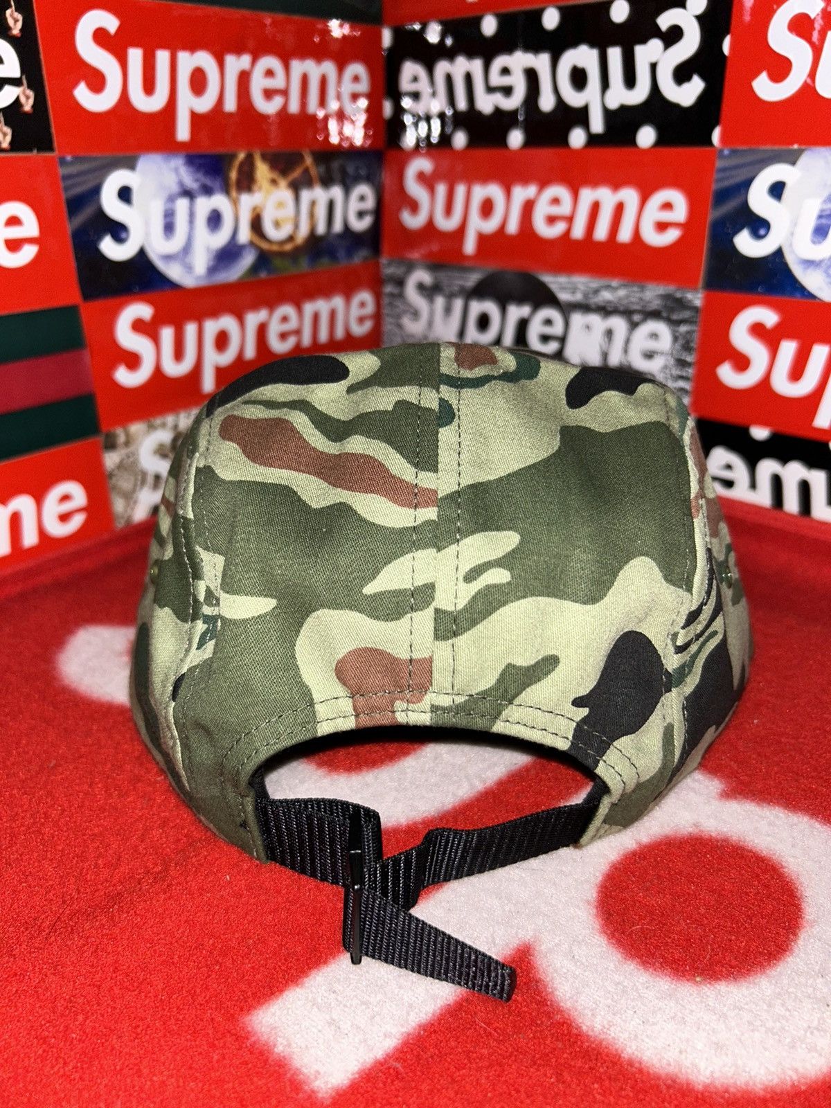 Supreme Supreme Utility Camp Cap Camo SS13 Green Box Logo NEW HAT Size ONE SIZE - 4 Thumbnail