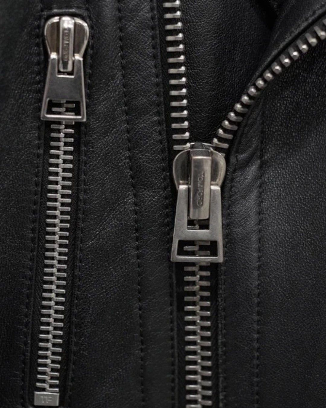 Tom Ford F/W 2014 LEATHER BIKER JACKET Size US M / EU 48-50 / 2 - 6 Thumbnail