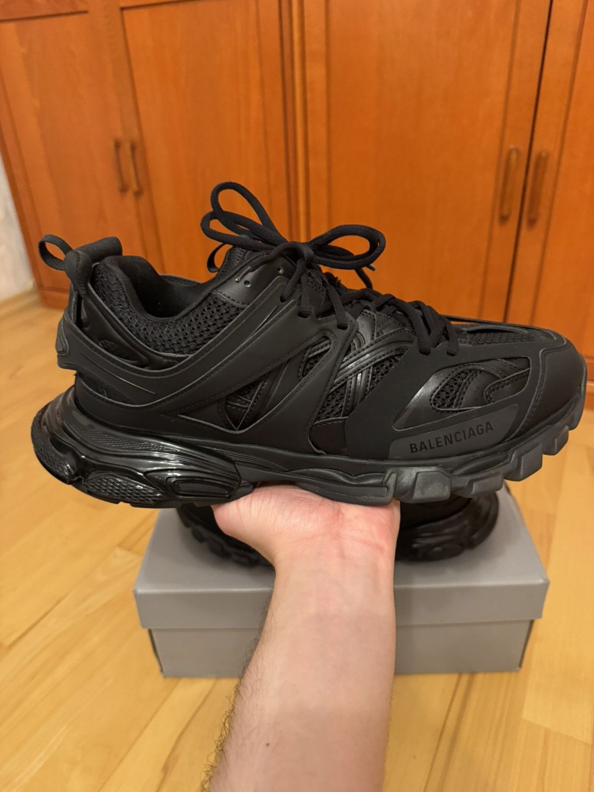 Balenciaga Balenciaga Track Clearsole Triple Black Size US 13 / EU 46 - 3 Thumbnail