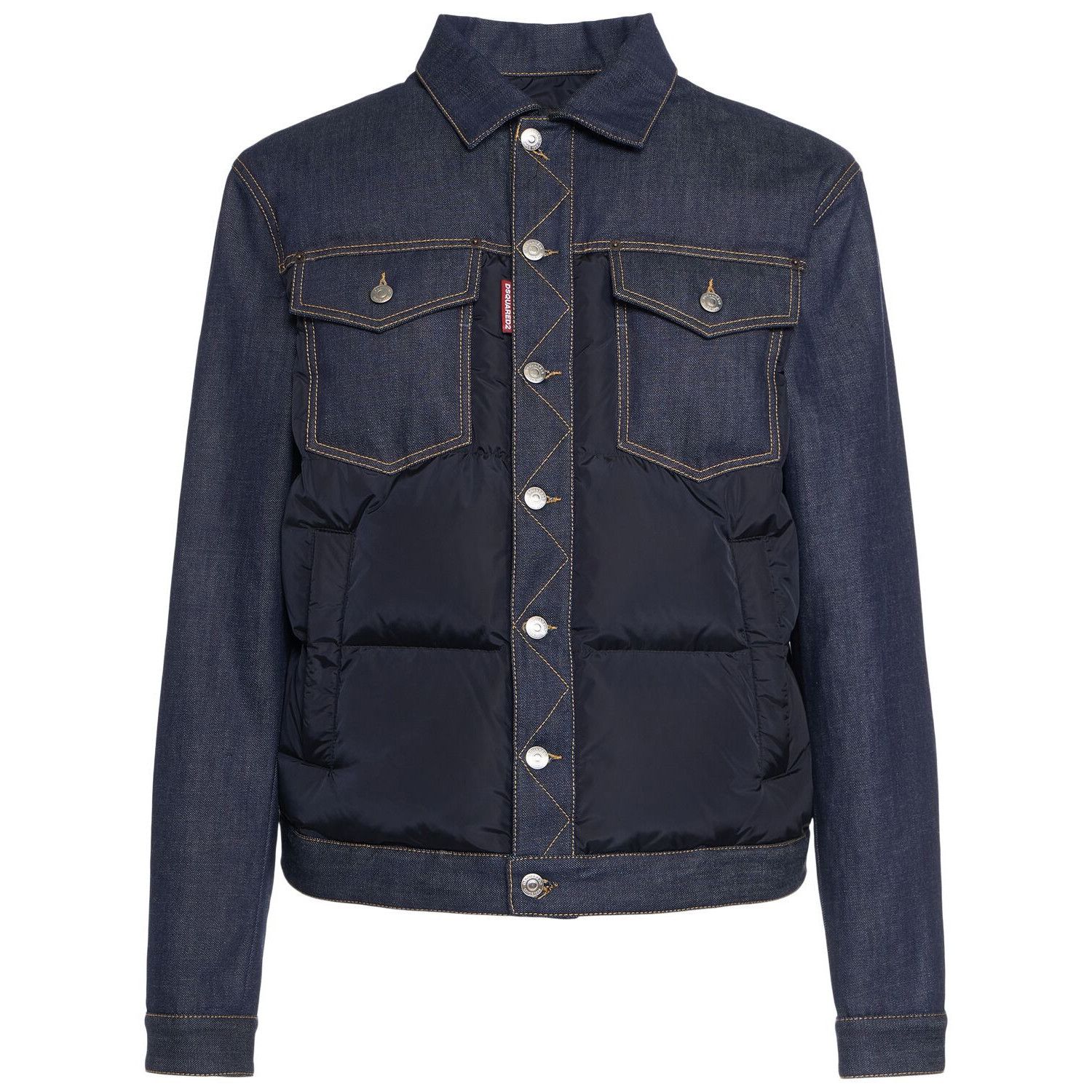 Dsquared2 DSQUARED2 Hybrid Navy Down Jacket New & Authentic (Men's siz Size US XL / EU 56 / 4 - 1 Thumbnail
