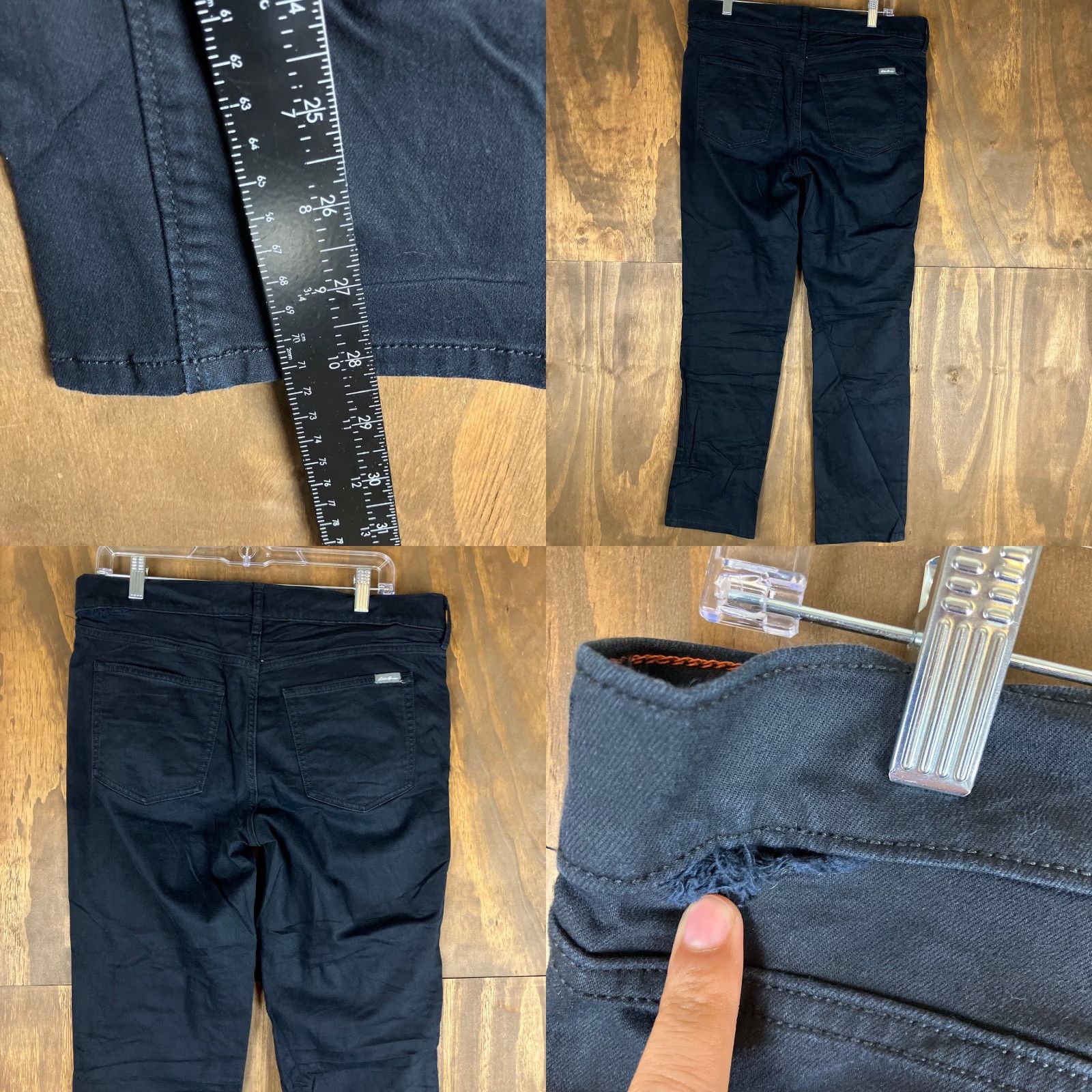 Eddie Bauer Eddie Bauer Womens Jeans Black Slightly Curvy Slim Straight Mid Rise Stretch 12 Jeans Womens Black Slim Straight Mid Rise Stretch 12 Size 24" / US 00 / IT 34 - 8 Thumbnail