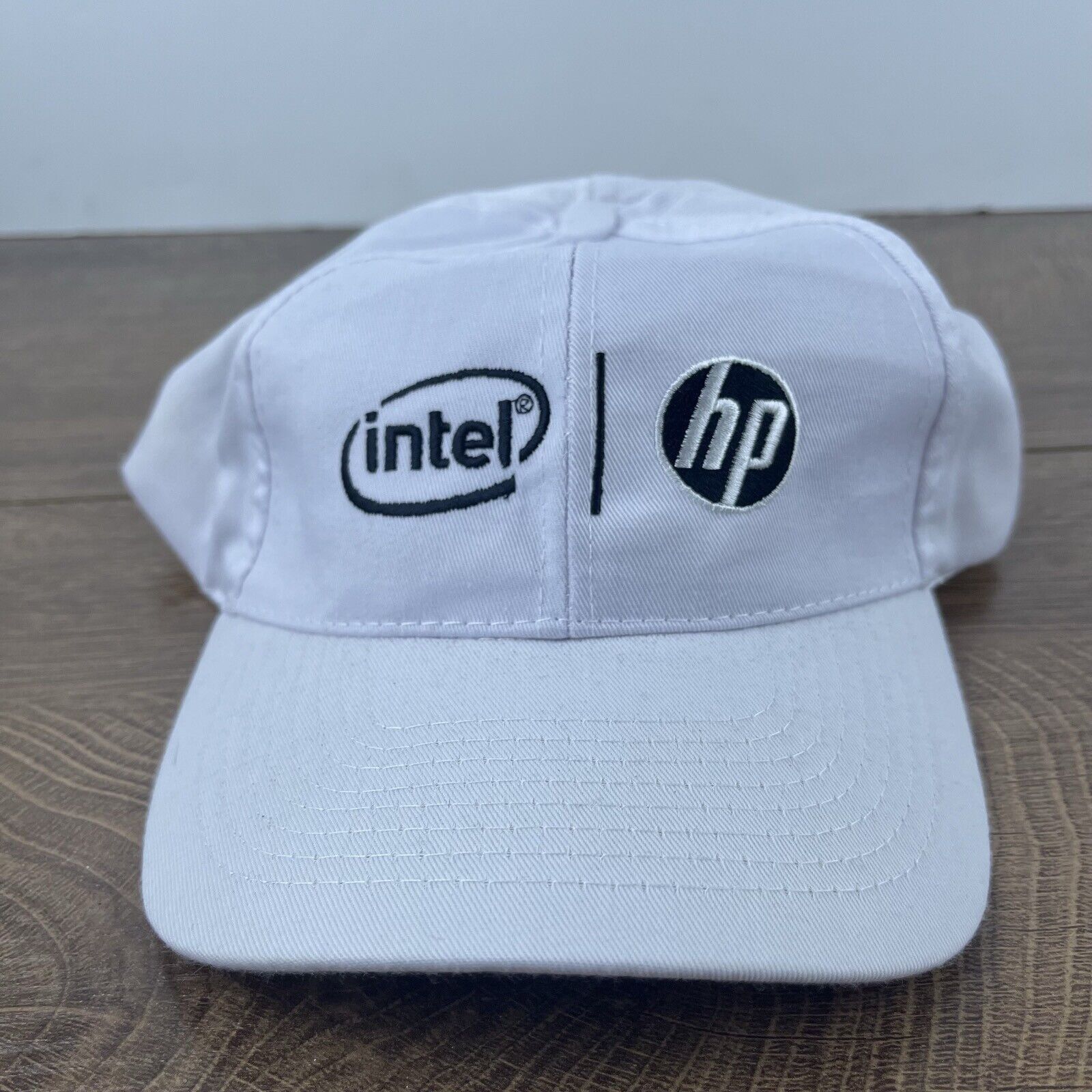 Other Intel HP Hat White Cap Hat Adjustable Hat White Adult Hat Size ONE SIZE - 2 Thumbnail