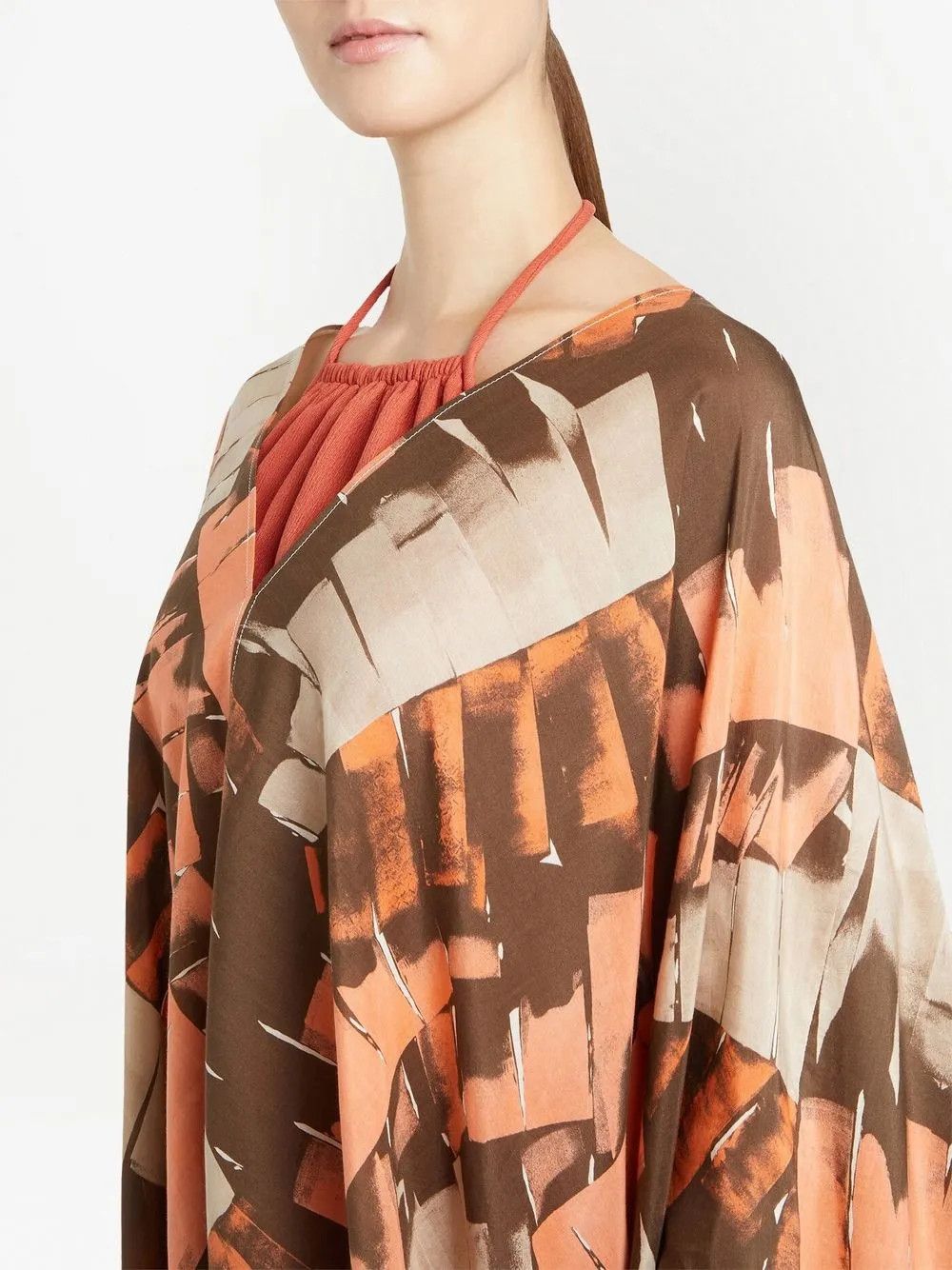 Salvatore Ferragamo o1y0326 Mini Dress in Multicolor Size S / US 4 / IT 40 - 5 Thumbnail