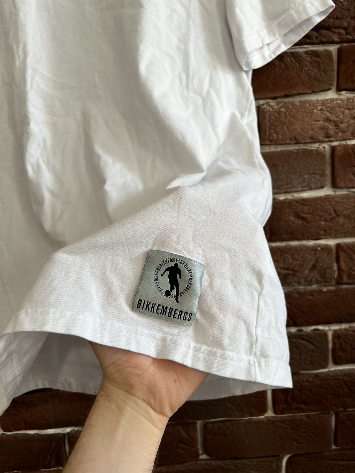 Dirk Bikkembergs Vintage Dirk Bikkembergs Logo Hype Tshirt XL white Soccer Size US XL / EU 56 / 4 - 3 Thumbnail