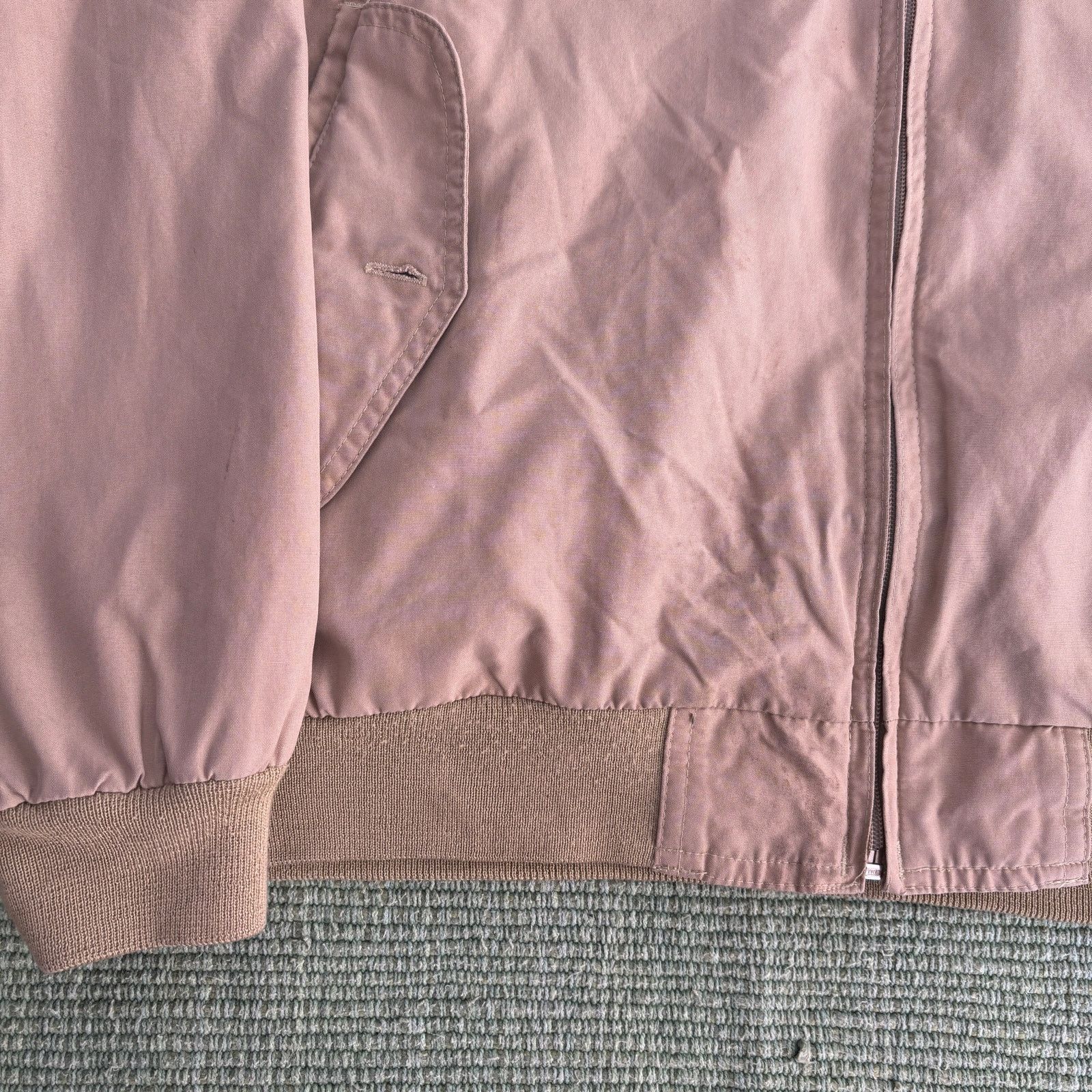 Sears Vintage Sears & Roebuck tan flannel lined bomber jacket Size US L / EU 52-54 / 3 - 2 Thumbnail