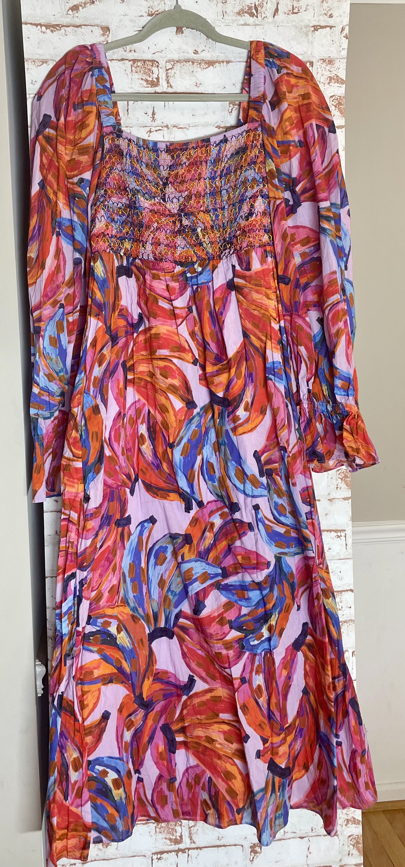 Farm Rio Farm Rio Pink Floral Maxi Dress SzM Size M / US 6-8 / IT 42-44 - 3 Thumbnail