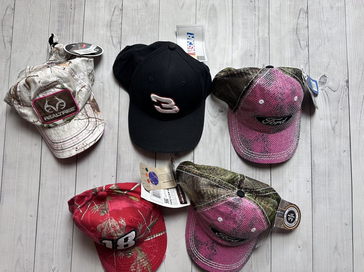NASCAR × Vintage Vintage NASCAR racing cap pink rare Y2K 18 number Size ONE SIZE - 6 Thumbnail