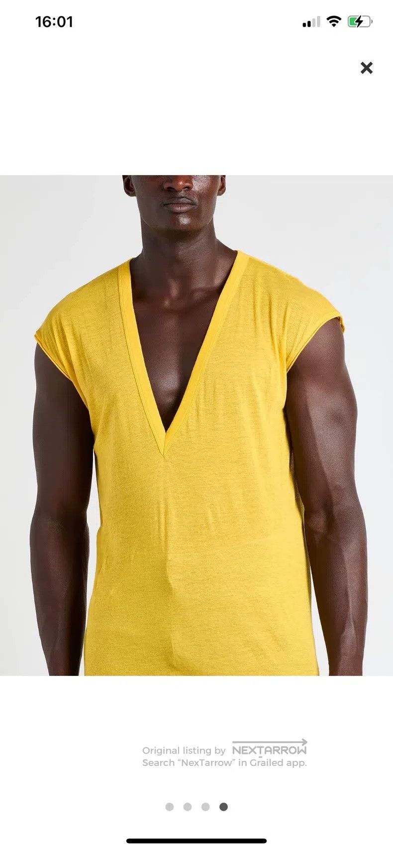 Rick Owens Rick Owens Deep V-neck sleeveless vest Size US S / EU 44-46 / 1 - 6 Thumbnail