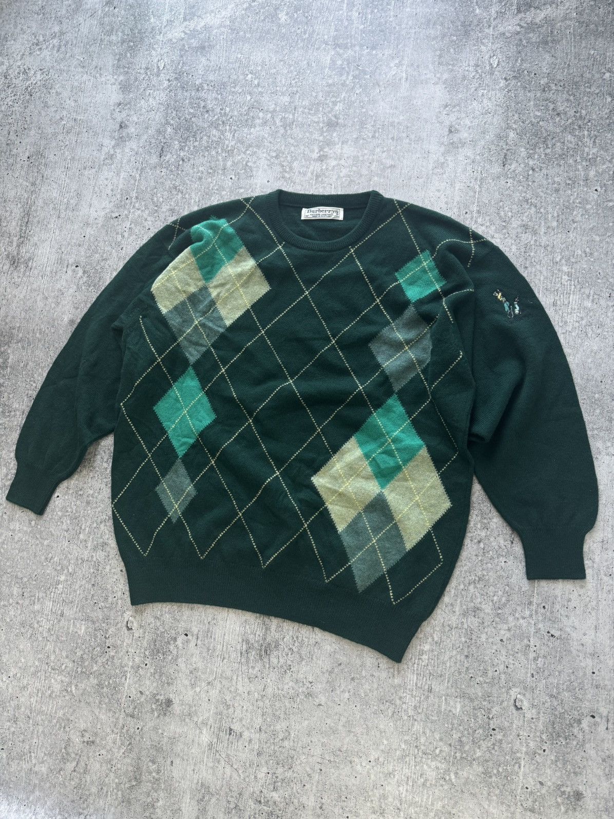 Burberry Burberrys Rare Vintage Sweater Luxury Lambswool knitwear Size US L / EU 52-54 / 3 - 2 Thumbnail