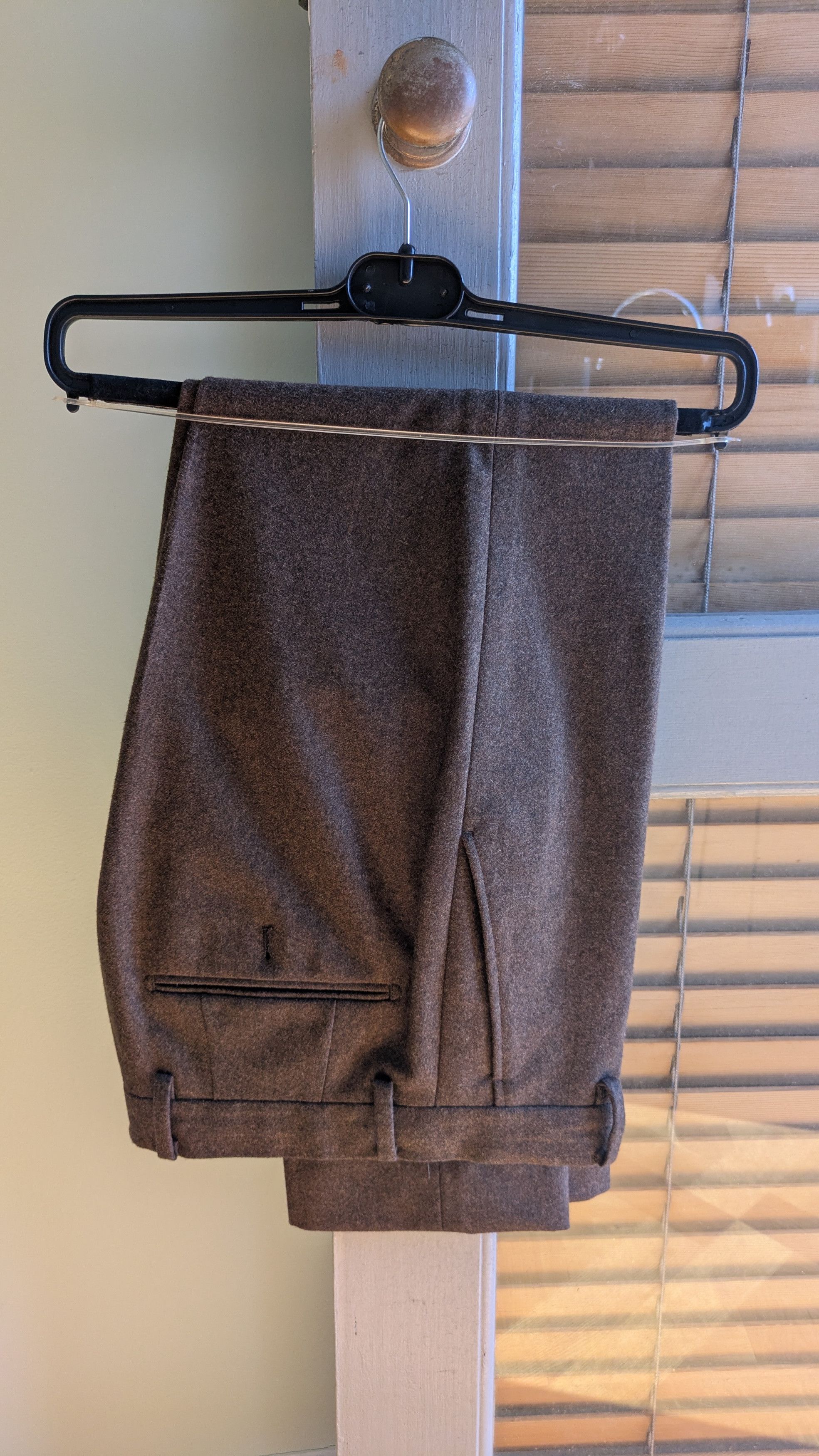 Dark Brown Flannel in Botto Giuseppe fabric