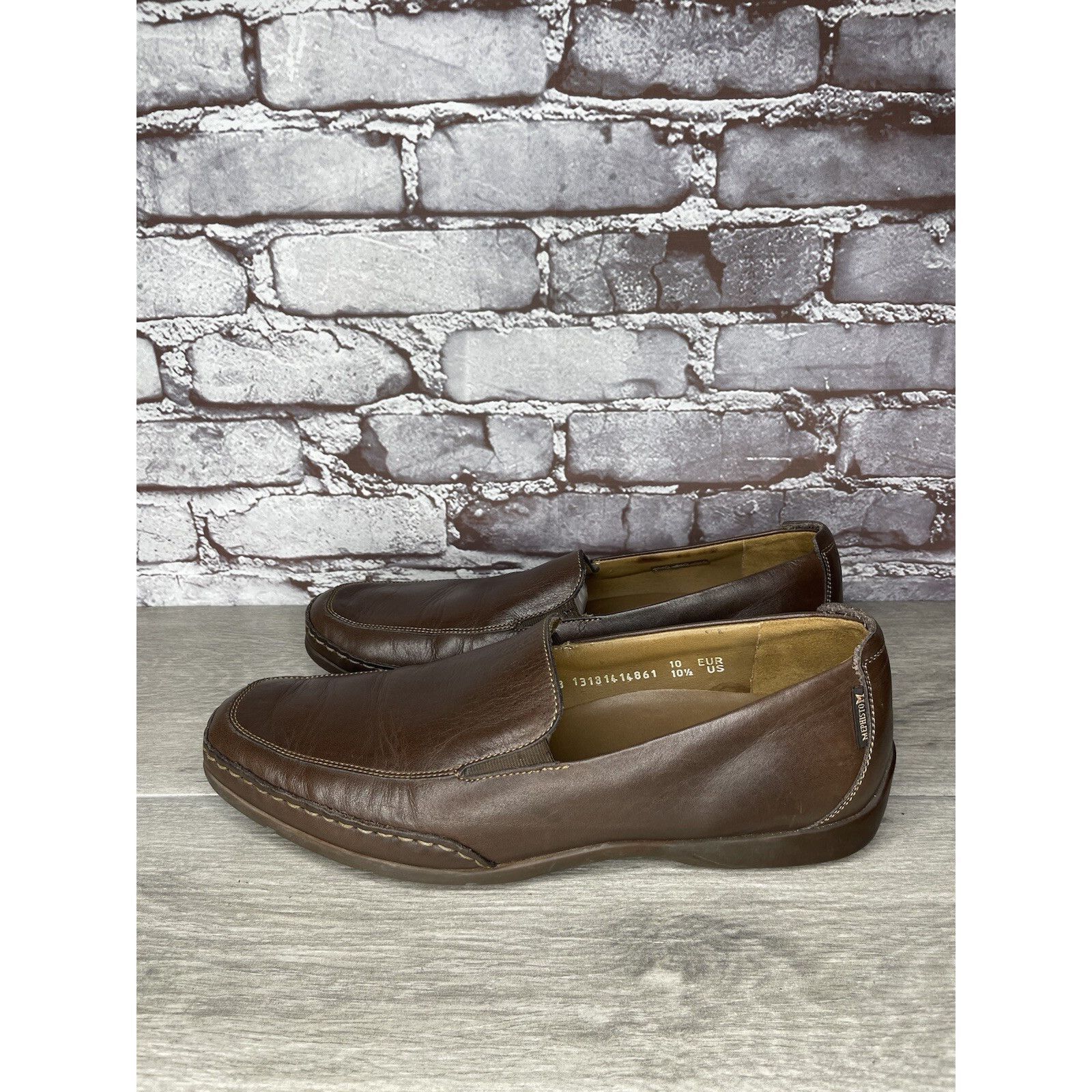 Mephisto Mephisto Loafers Men Sz 10.5 Brown Leather Slip On Moc Cool Size US 10.5 / EU 43-44 - 17 Thumbnail