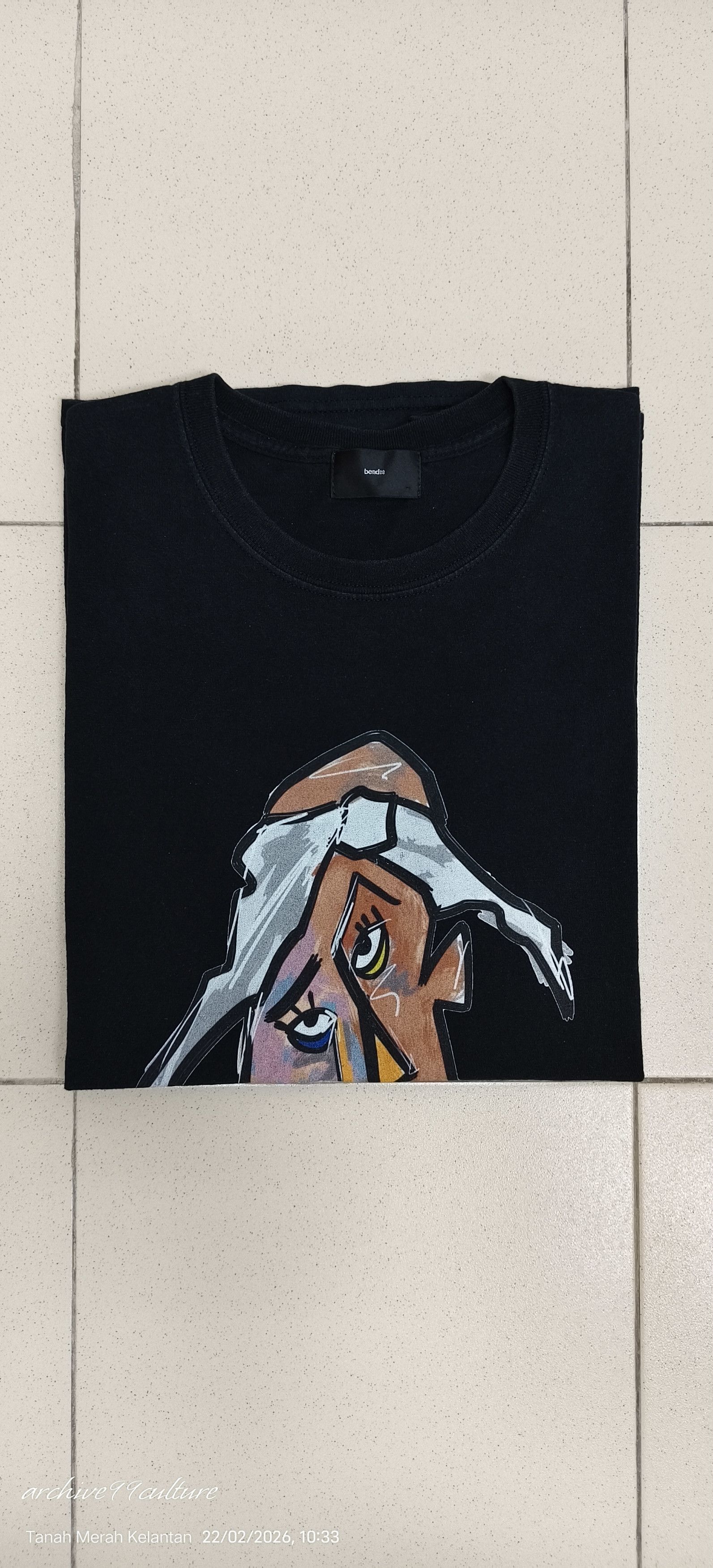 Japanese Brand bend(s) Tokyo "2PAC" Abstract Pop Art Graphic Tee Size US L / EU 52-54 / 3 - 8 Thumbnail