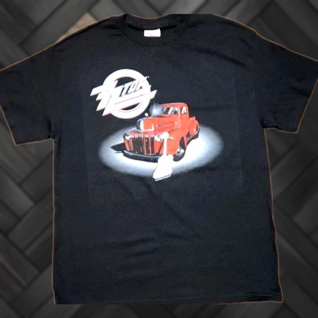 Vintage ZZ TOP Band T Shirt Men’s L Large Vintage Double-Sided 90s Graphic Print Black Cotton Short Sleeve Crew Neck Tennessee River Mens Shirt Size US L / EU 52-54 / 3 - 1 Thumbnail