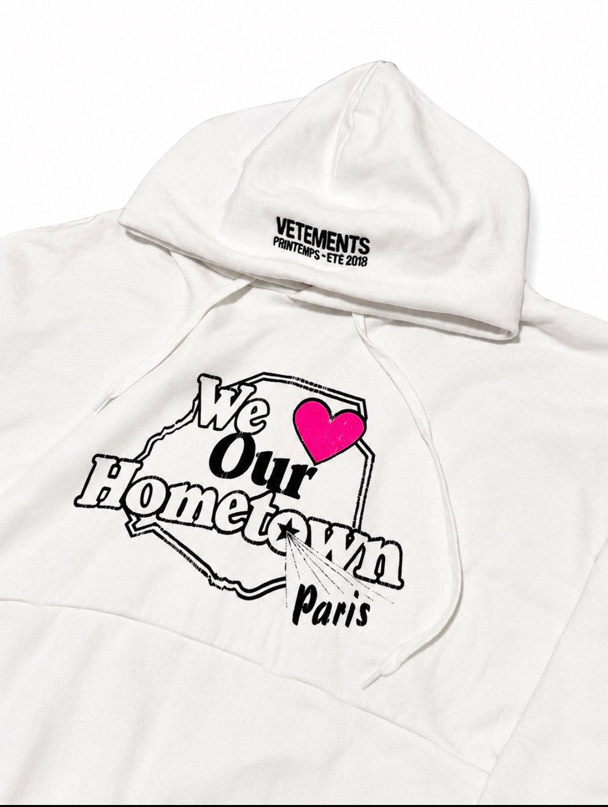 Vetements Vetements We Love Our Hometown Hoodie in White Size US M / EU 48-50 / 2 - 2 Thumbnail