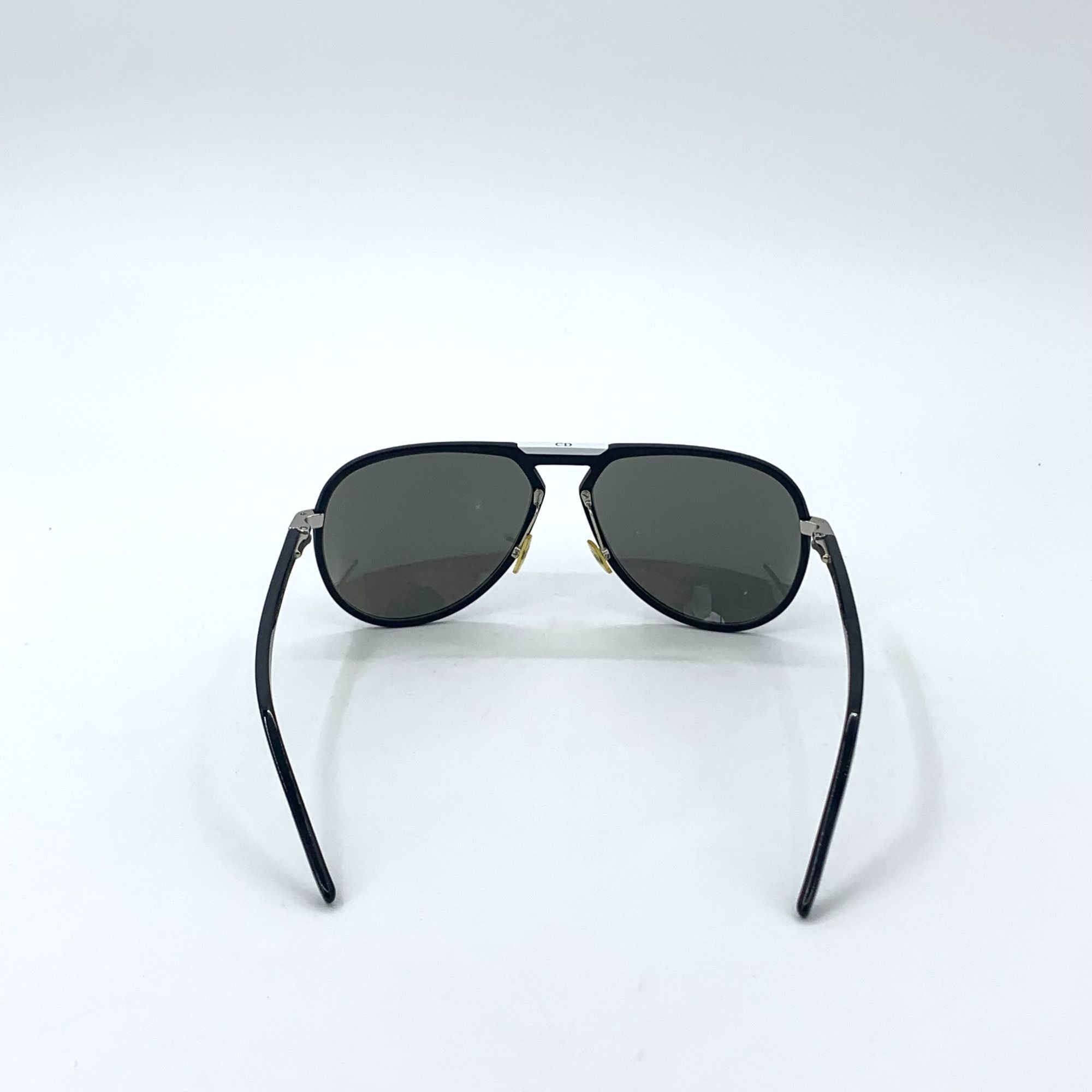 Dior Dior Homme Aviator Sunglasses Black Frame Gray Lenses Size ONE SIZE - 4 Thumbnail