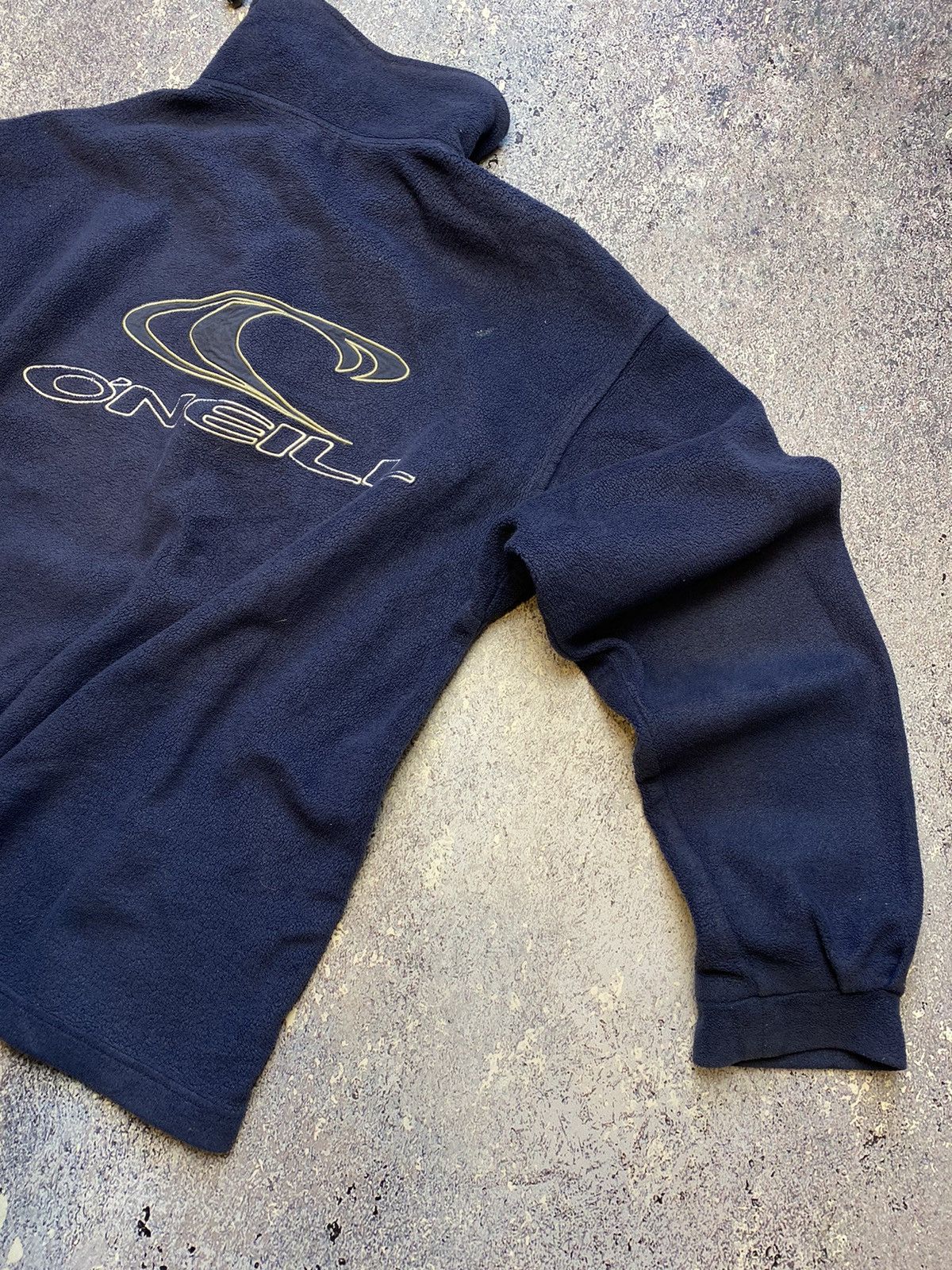 O'Neill × Vintage 💥CRAZY SURF STYLE ONEILL BIG LOGO FLEECE Size US L / EU 52-54 / 3 - 6 Thumbnail