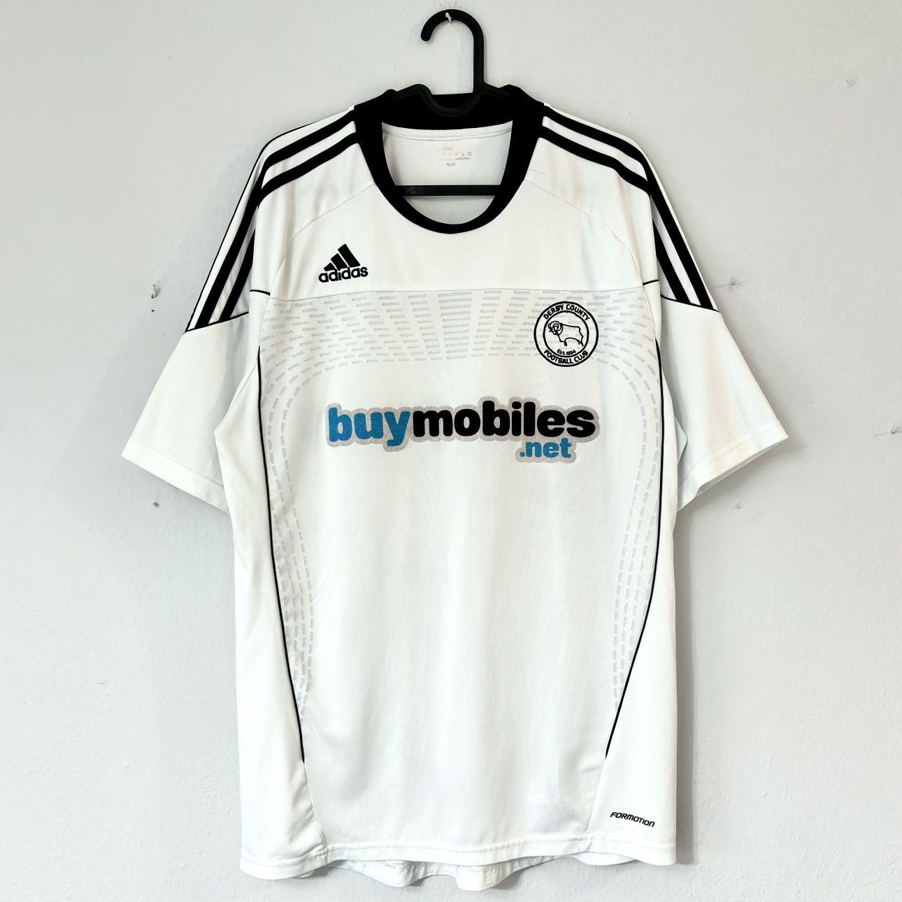 Adidas × Vintage 2010 2011 Derby County England Home Kit Adidas Soccer Jersey Size US L / EU 52-54 / 3 - 3 Thumbnail