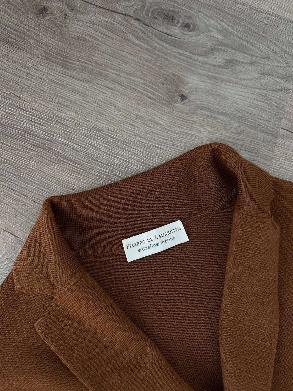 Japanese Brand × Vintage Vintage Filippo De Laurentiis Brown Cardigan Sweater Button Size US L / EU 52-54 / 3 - 8 Thumbnail