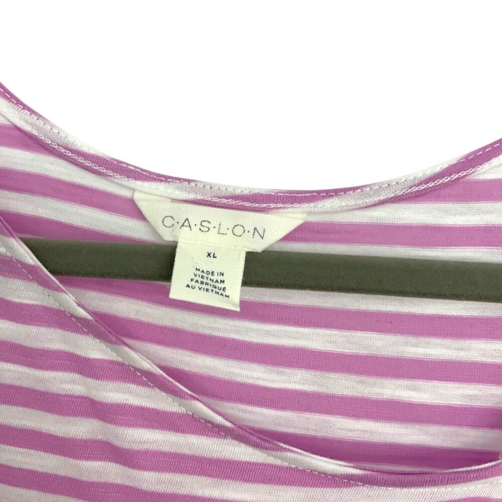 Other Caslon Flowy Knit Tank Pink White Stripe Sz XL NWT $39 MSRP Size XL / US 12-14 / IT 48-50 - 4 Thumbnail