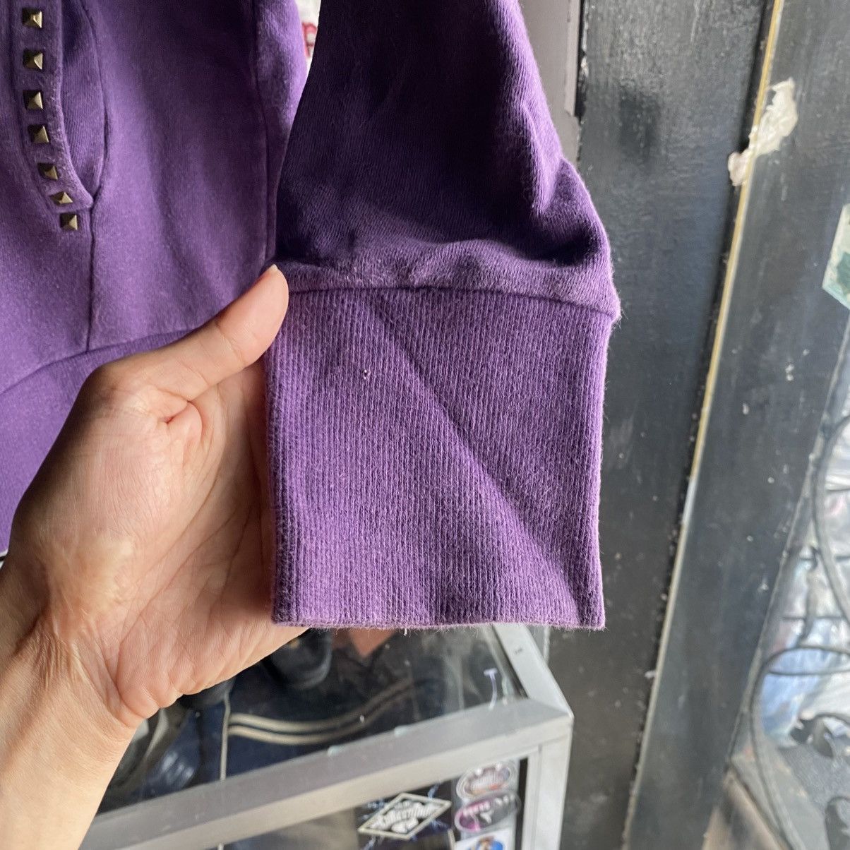 Katharine Hamnett London Hamnett Cut & Sewn Studded Hoodies Size US M / EU 48-50 / 2 - 10 Thumbnail