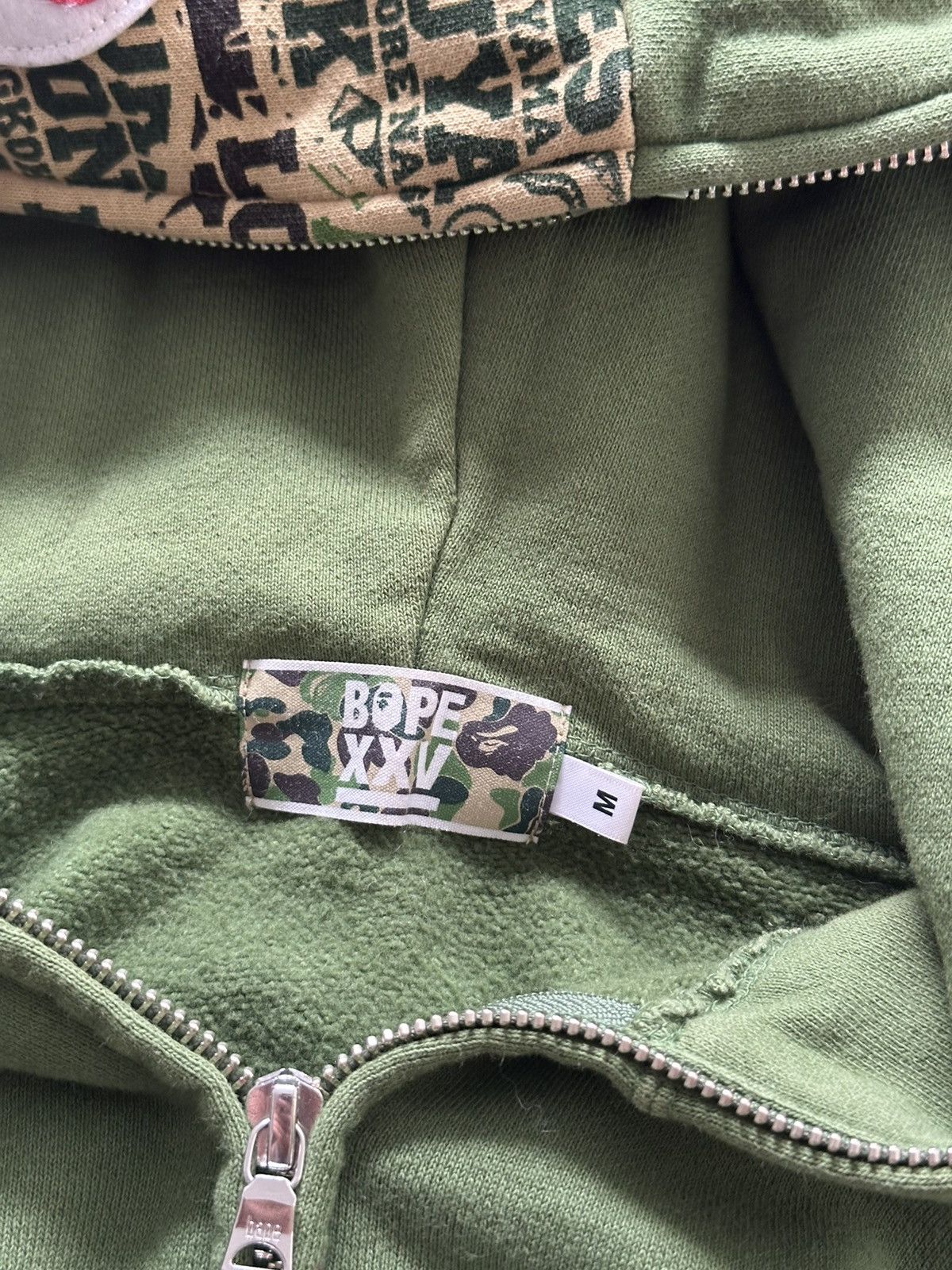 Bape Bape 25th Anniversary City Camo Green Full Zip Shark Hoodie Size US M / EU 48-50 / 2 - 12 Thumbnail