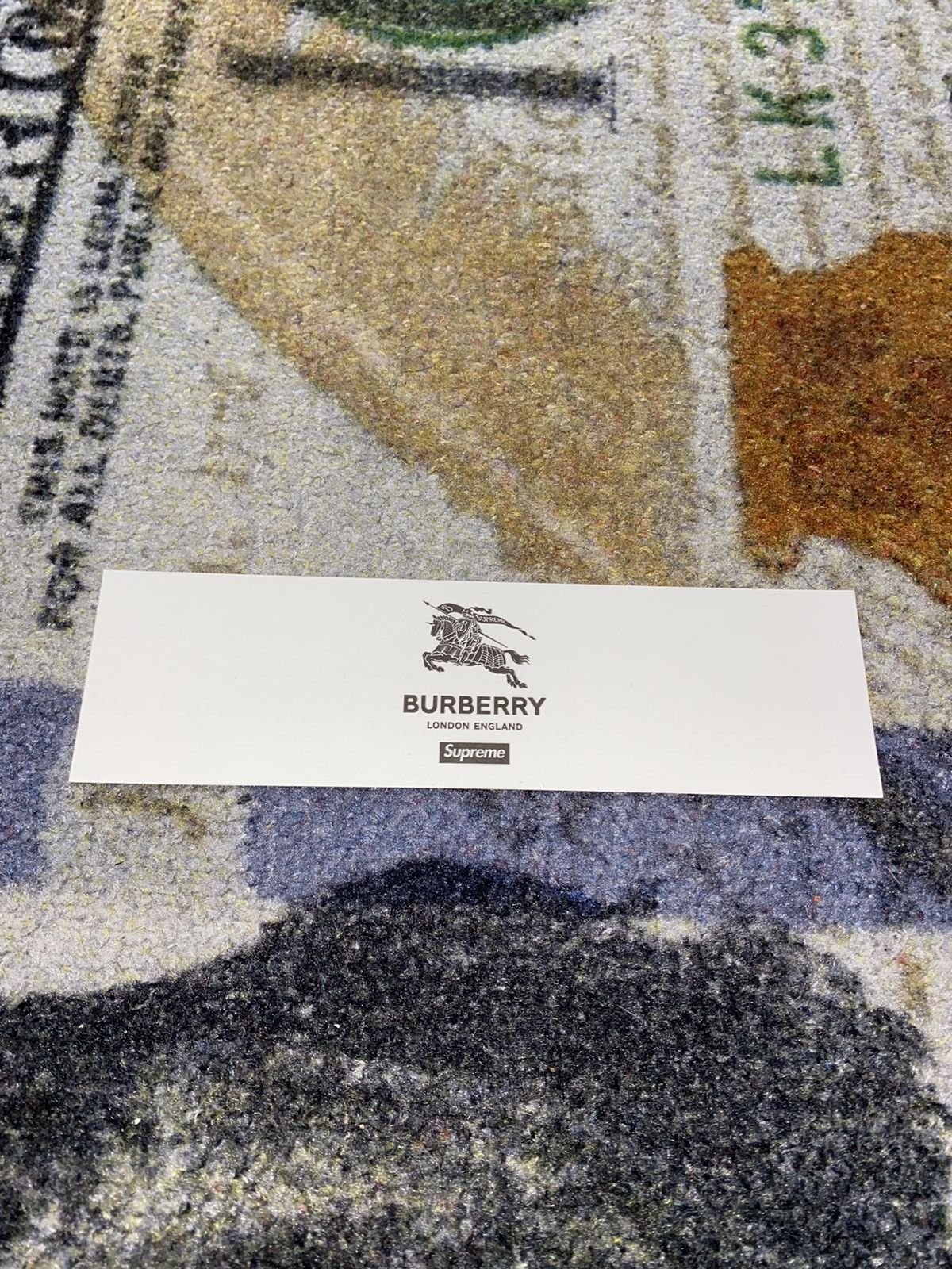 Burberry × Supreme Supreme Burberry Box Logo Sticker Size ONE SIZE - 2 Thumbnail