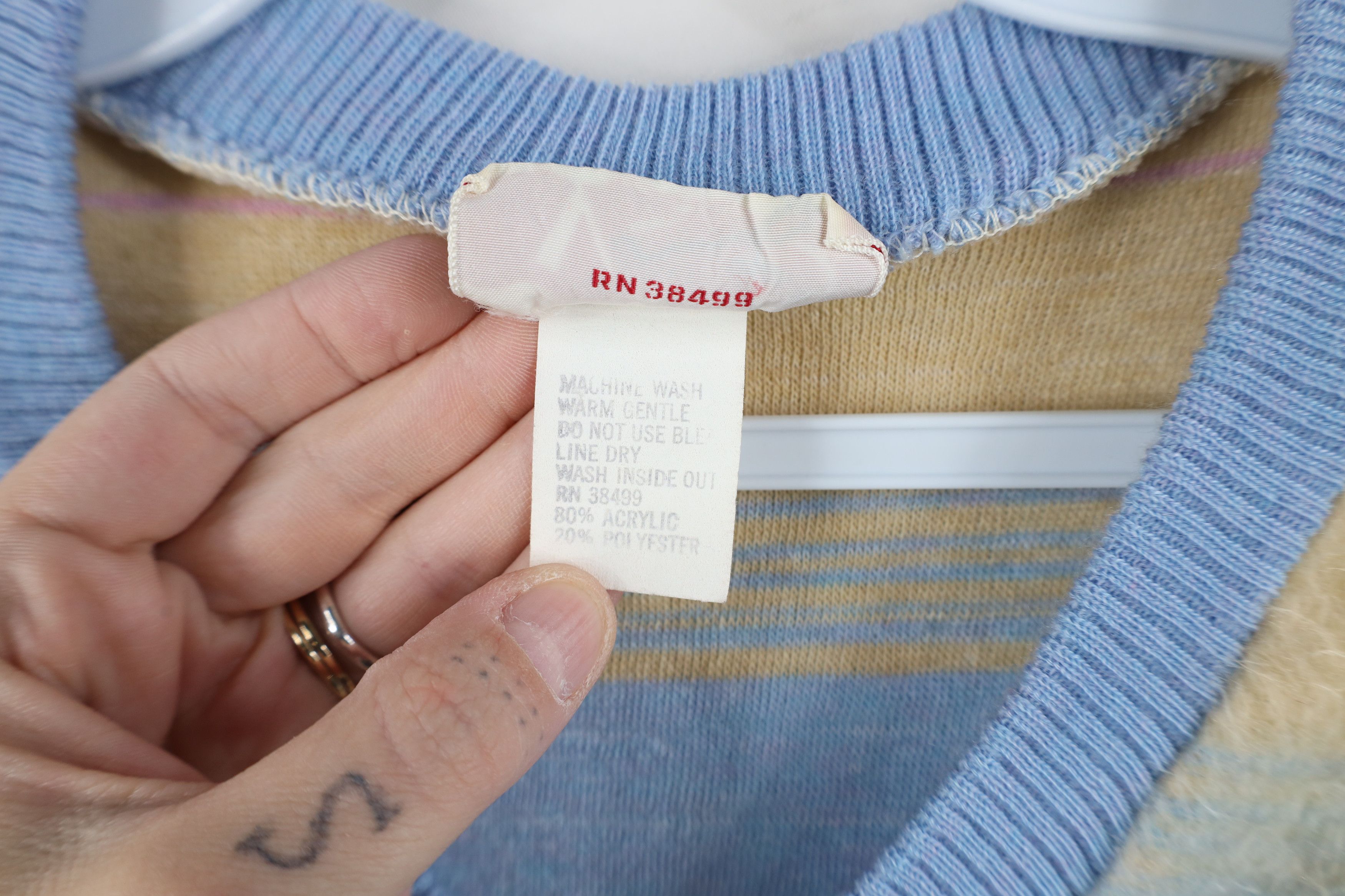 Vintage Vintage 70s Mid Century Modern MCM Shag Pastel Sweater USA Size M / US 6-8 / IT 42-44 - 9 Thumbnail