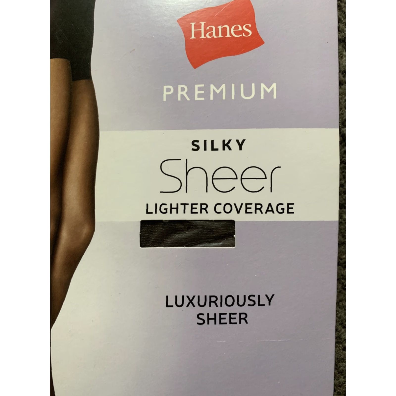 Hanes NWT Hanes Premium Silky Lighter Coverage Tummy Control Sheer Tights Off Black XL Women Hanes Tights Sheer 20 Denier Tagless Size ONE SIZE - 3 Thumbnail