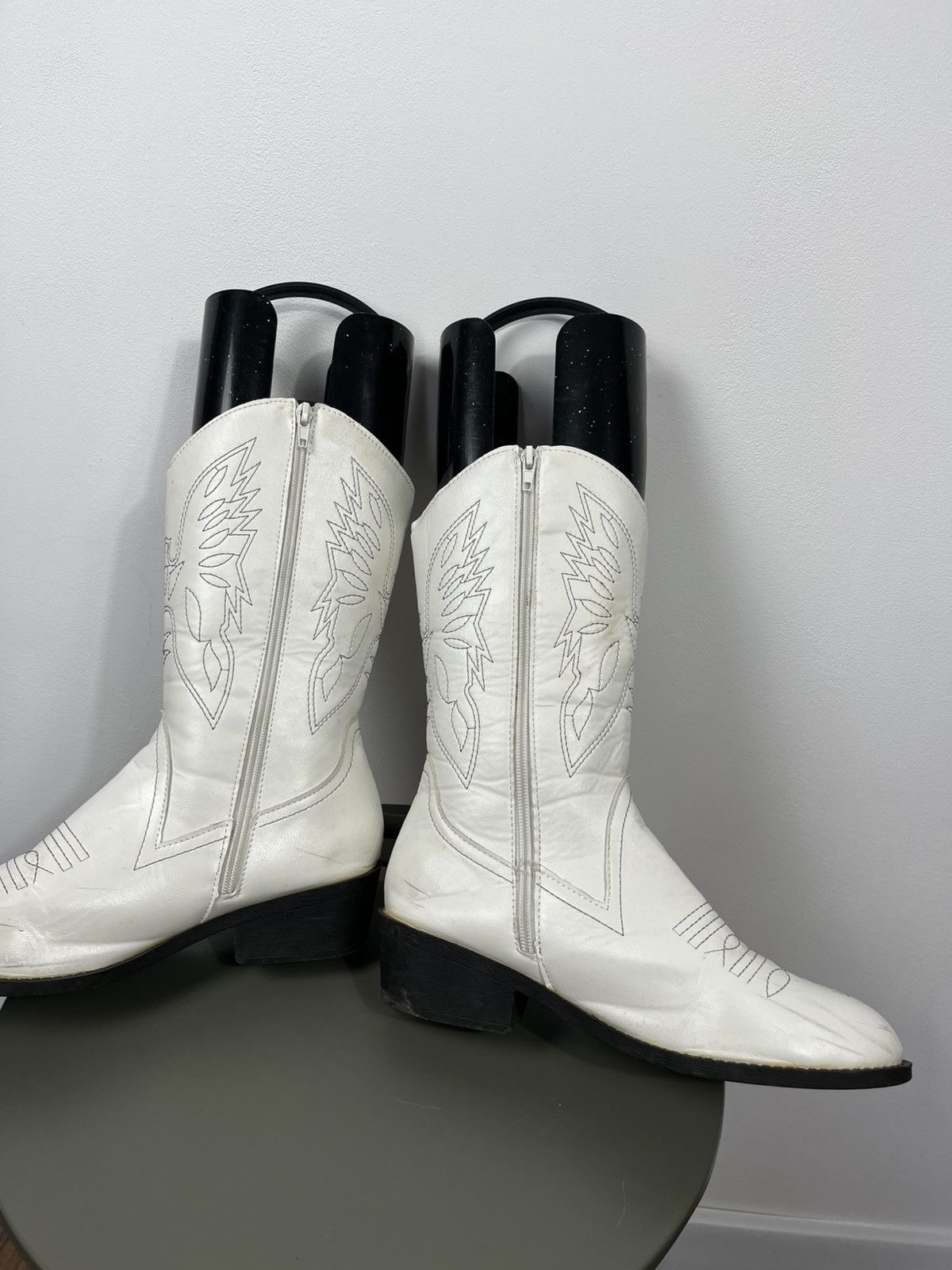 Other Women’s White Western Cowboy Boots EU 41 Faux Leather Size US 10 / IT 40 - 13 Thumbnail