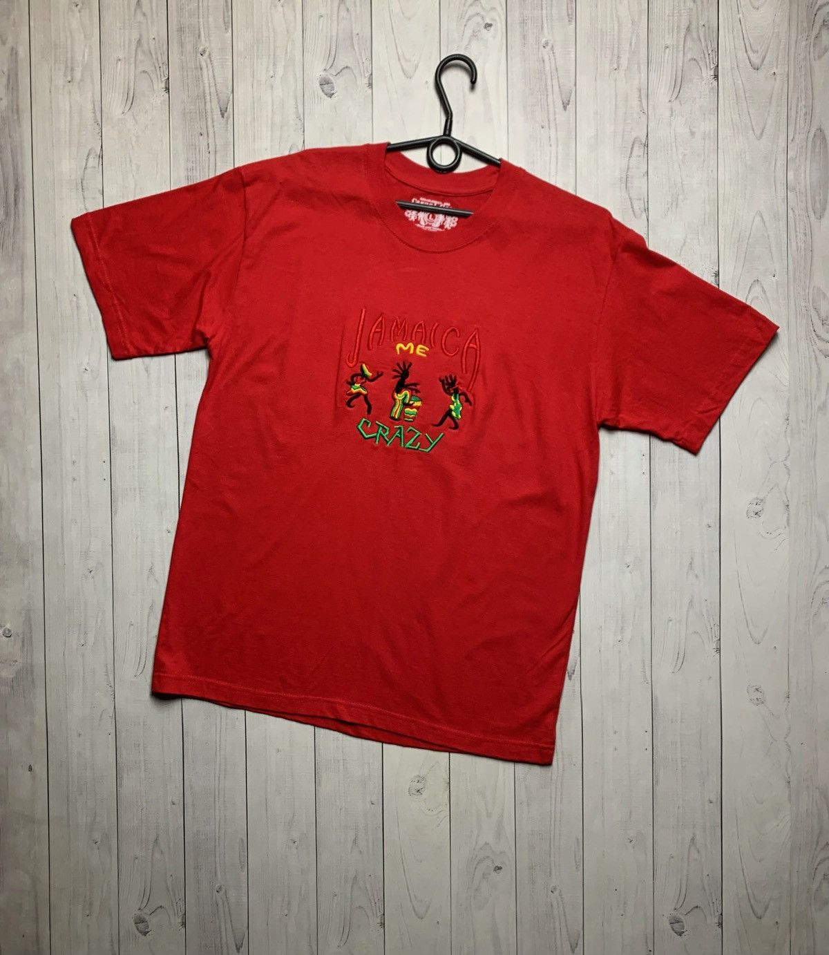Vintage Vintage Jamaica tee red crazy size L Rasta Size US L / EU 52-54 / 3 - 1 Thumbnail