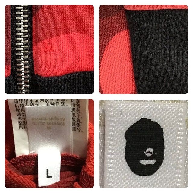 Bape 🔥Reversible🔥 Shark full zip hoodie Red camo a bathing ape Size US L / EU 52-54 / 3 - 8 Thumbnail