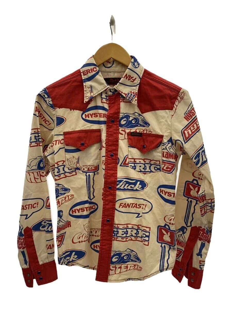 Hysteric Glamour All Over Logo Western Button Shirt Size US XS / EU 42 / 0 - 1 Thumbnail