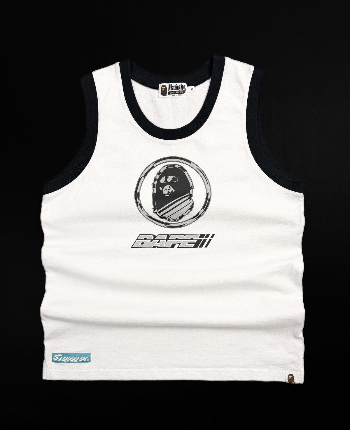 Bape BAPE White Reflective Graphic Tank Top Streetwear Japan Y2K Size US S / EU 44-46 / 1 - 1 Thumbnail