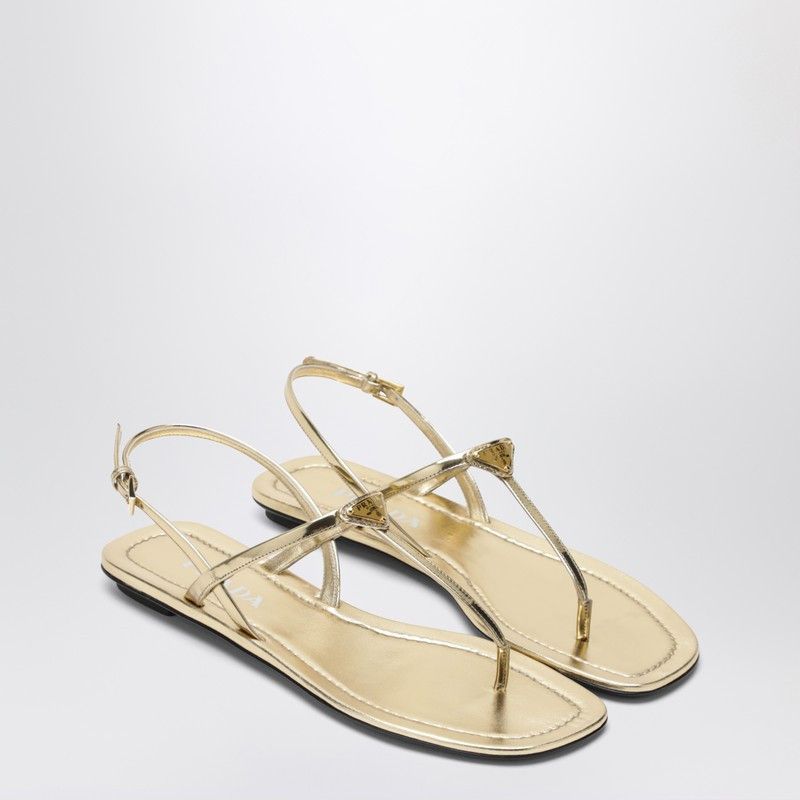 Prada Prada Platinum Thong Sandals Size US 7 / IT 37 - 1 Thumbnail