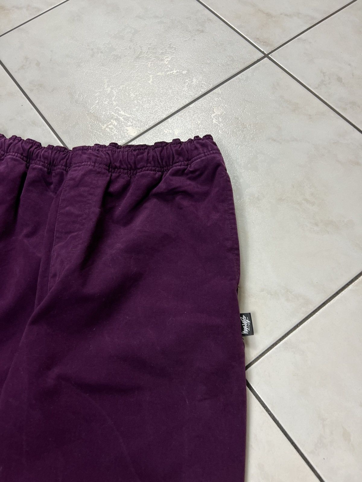 Stussy Stussy elastic stuff baggy brushed beach pant trousers lean Size US 32 / EU 48 - 6 Thumbnail