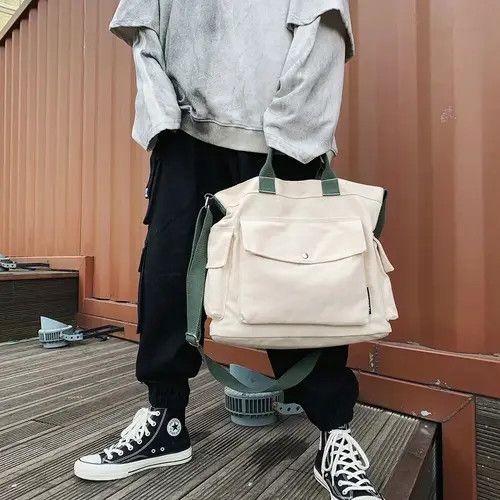 Japanese Brand × Vintage Vintage Canvas Casual Messenger Bag Size ONE SIZE - 2 Thumbnail