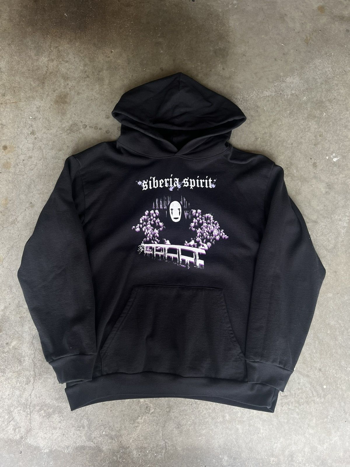 image of Siberia Hills 2018 Siberia Spirit No Face Hoodie Sweatshirt Black, Men's (Size XL)